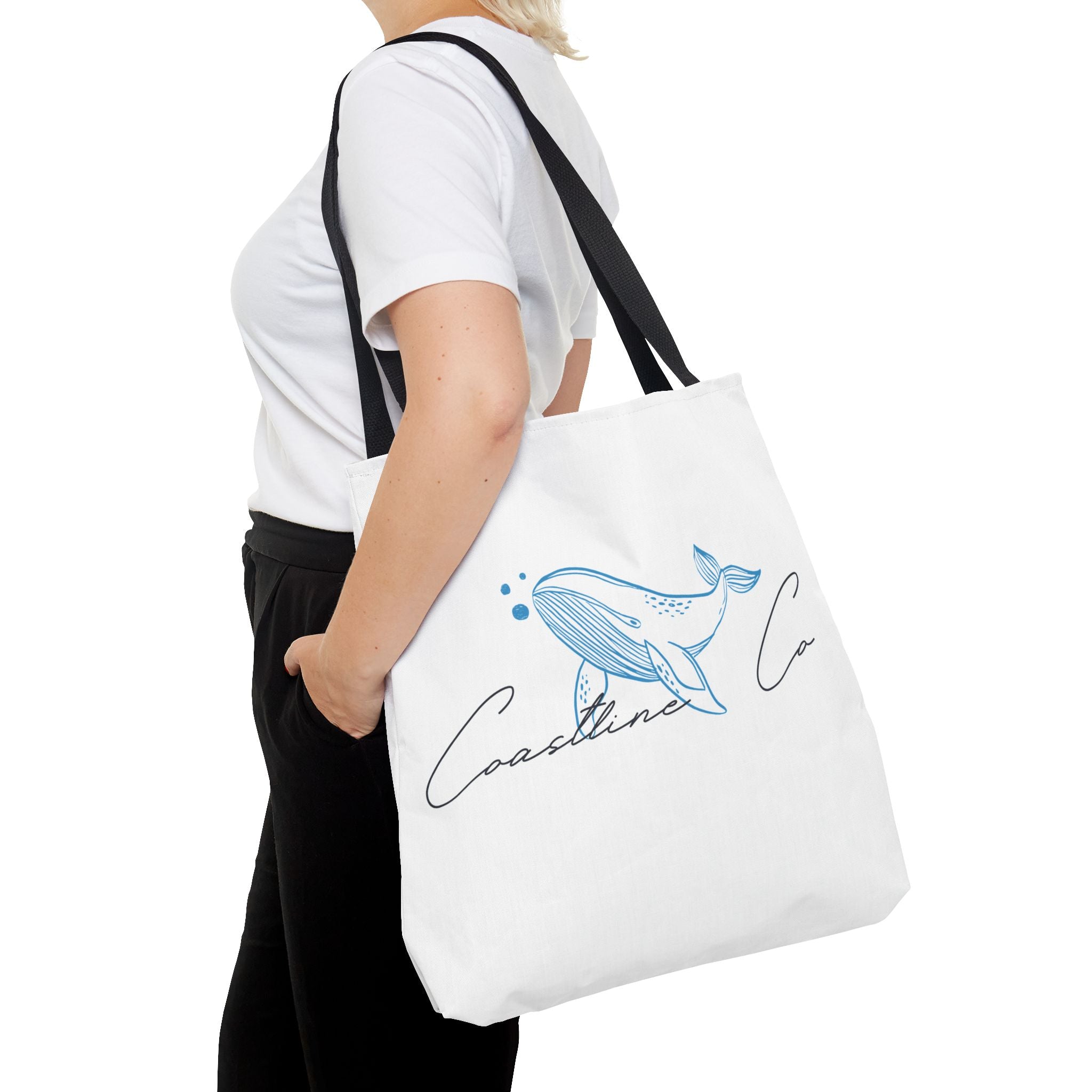 Tote Bag — Coastal Whale Illustration Tote (Coastline Co.)