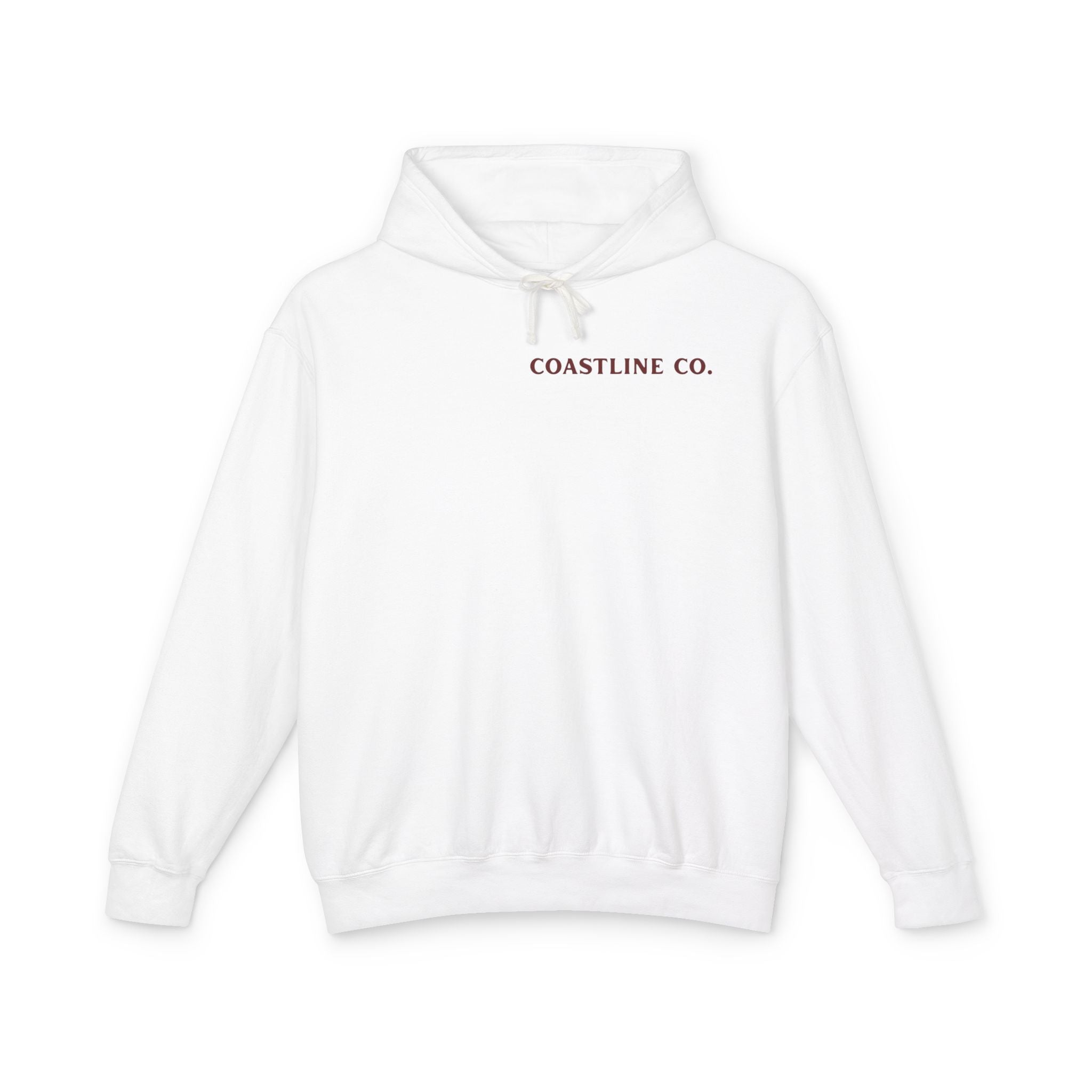 Coastline Co. Fish Logo Hoodie — Lightweight Coastal Pullover