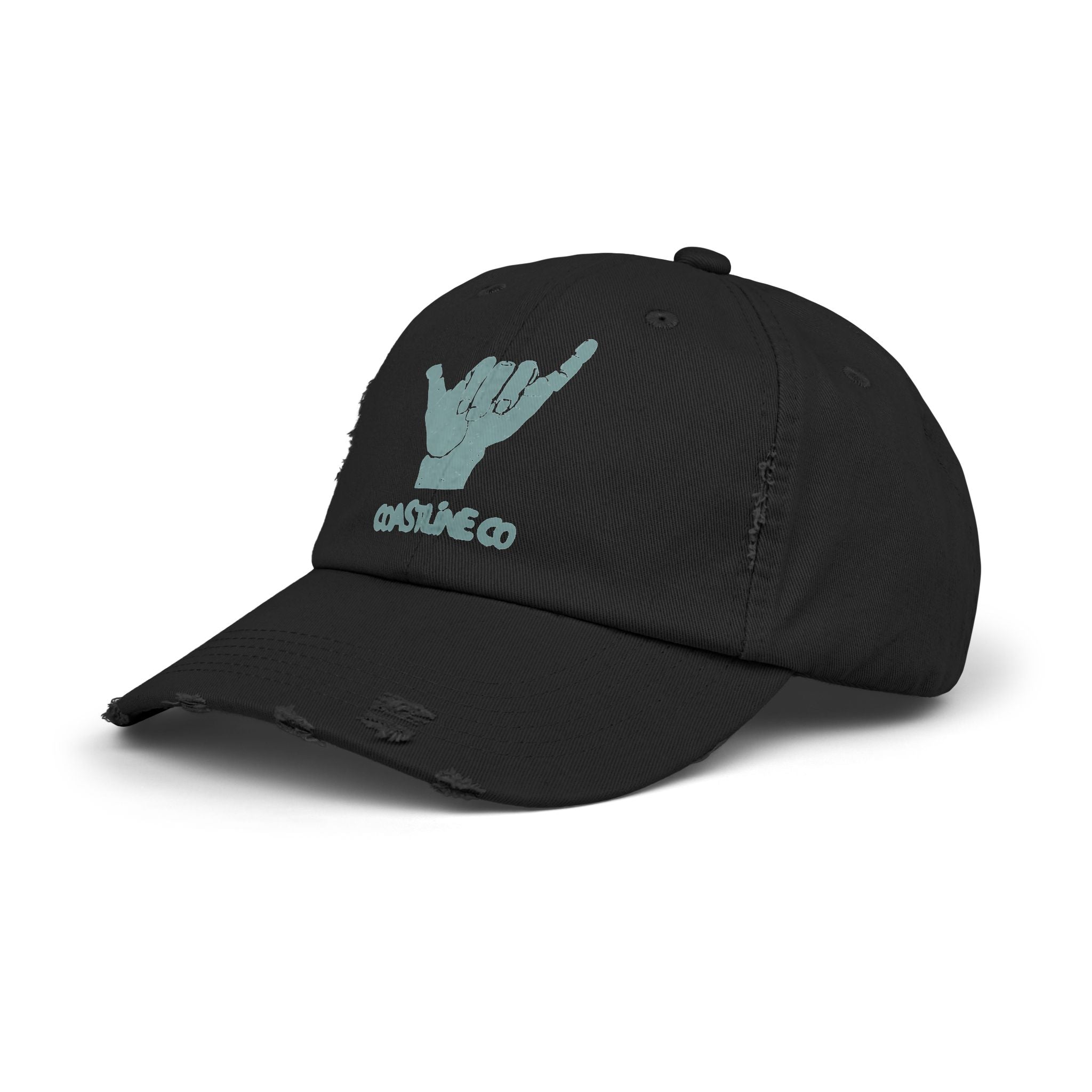 Distressed Shaka Cap — Surf Vibe Embroidered Hat