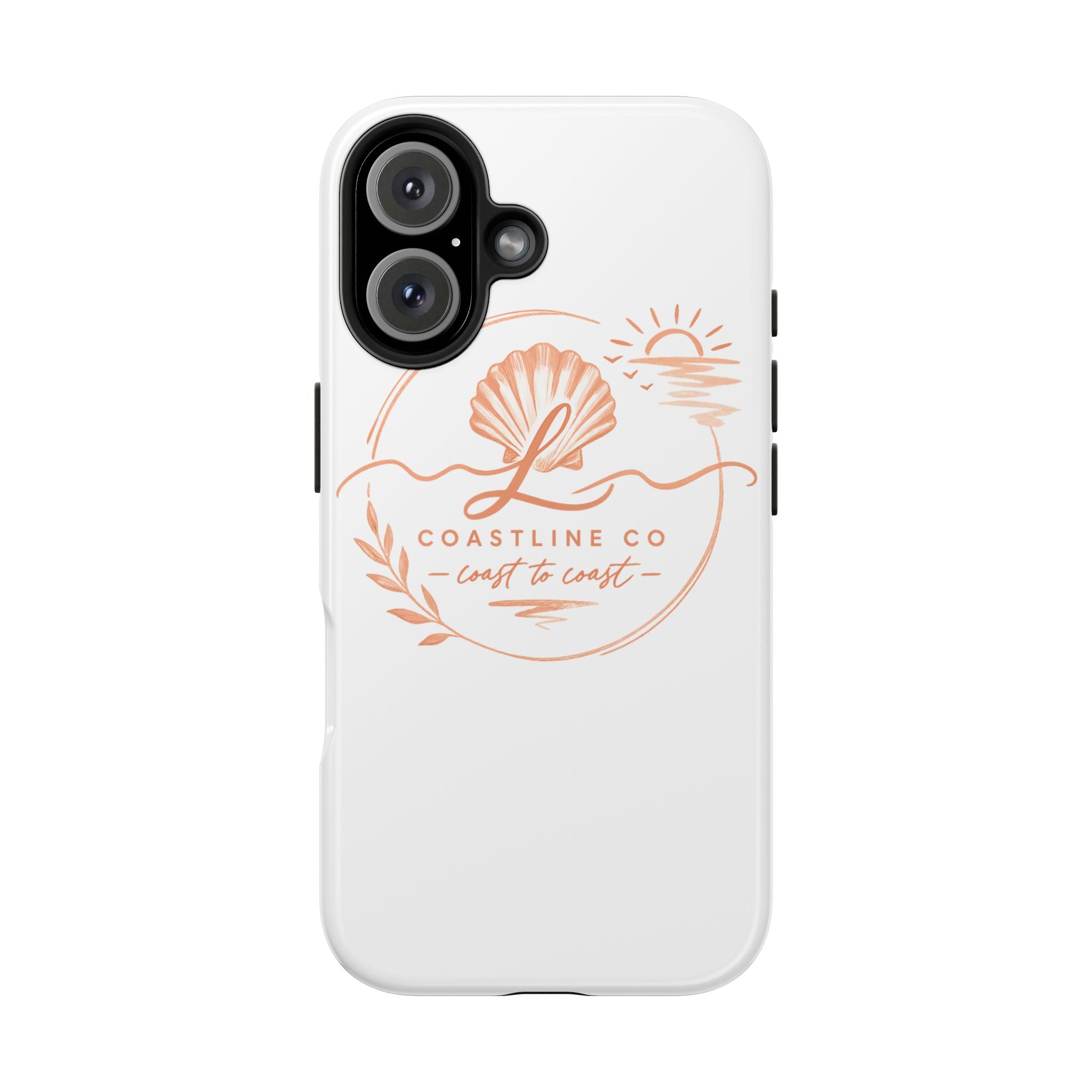 Coastline Co Shell Graphic Tough Phone Case — Coastal Beach Protective Cover