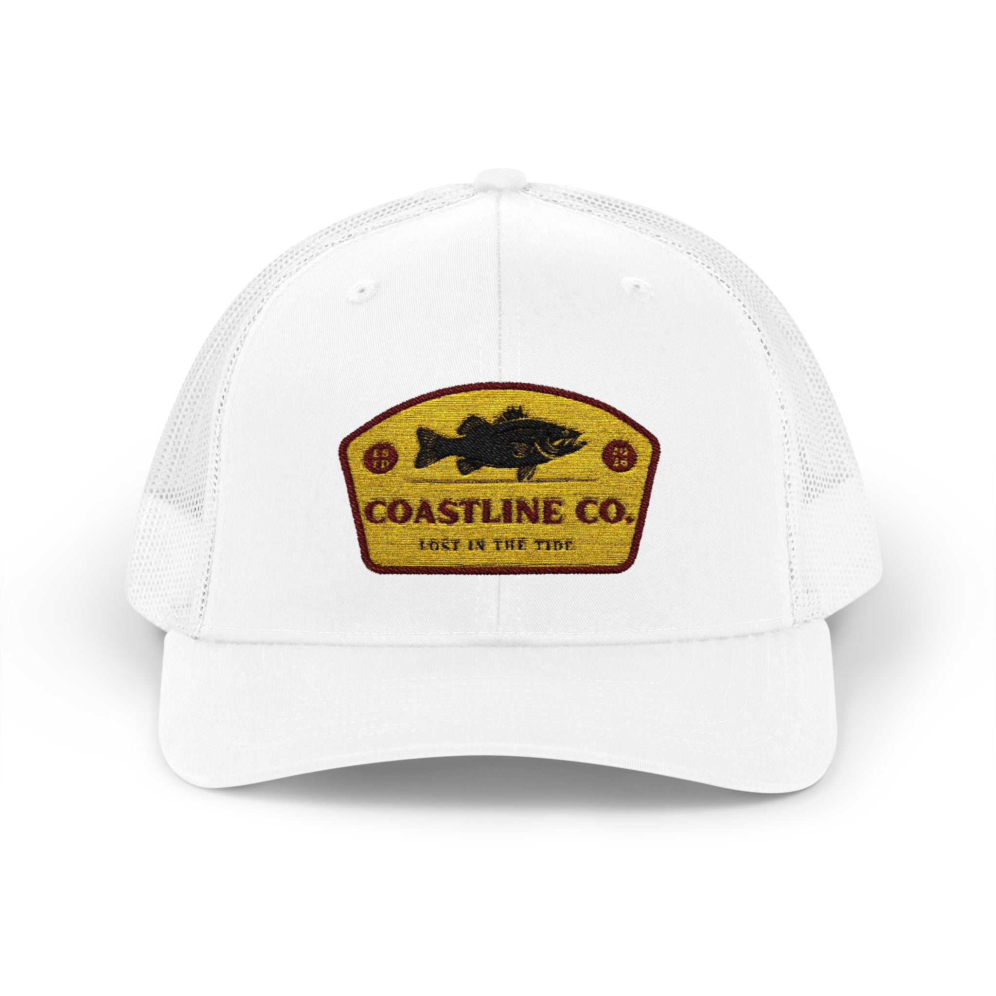 Coastline Co. Fish Patch Trucker Cap — Vintage Fishing Snapback