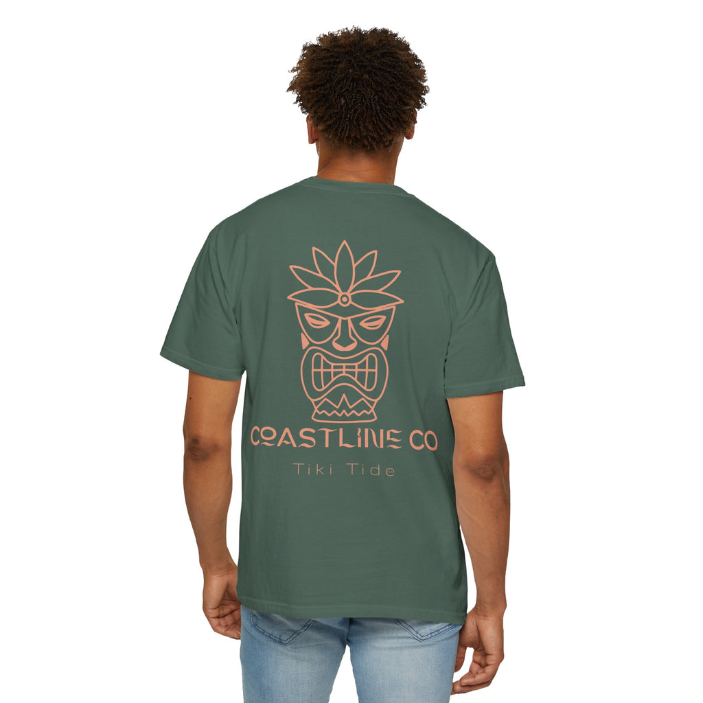 T-Shirt — Coastline Co Tiki Logo Tee (Back Graphic)