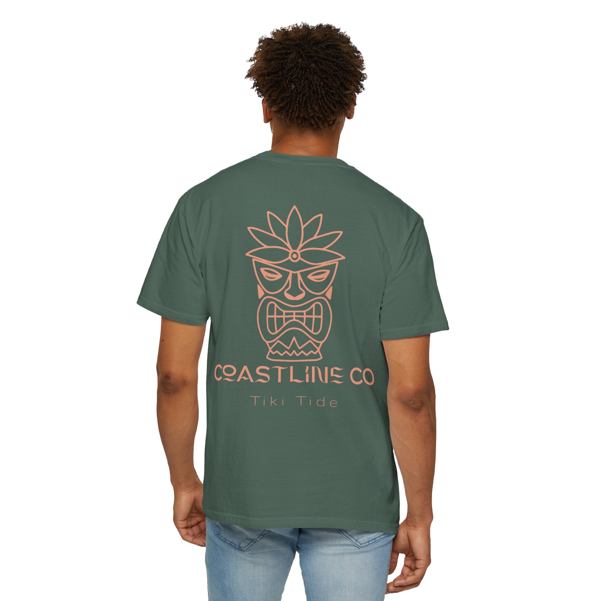 T-Shirt — Coastline Co Tiki Logo Tee (Back Graphic)