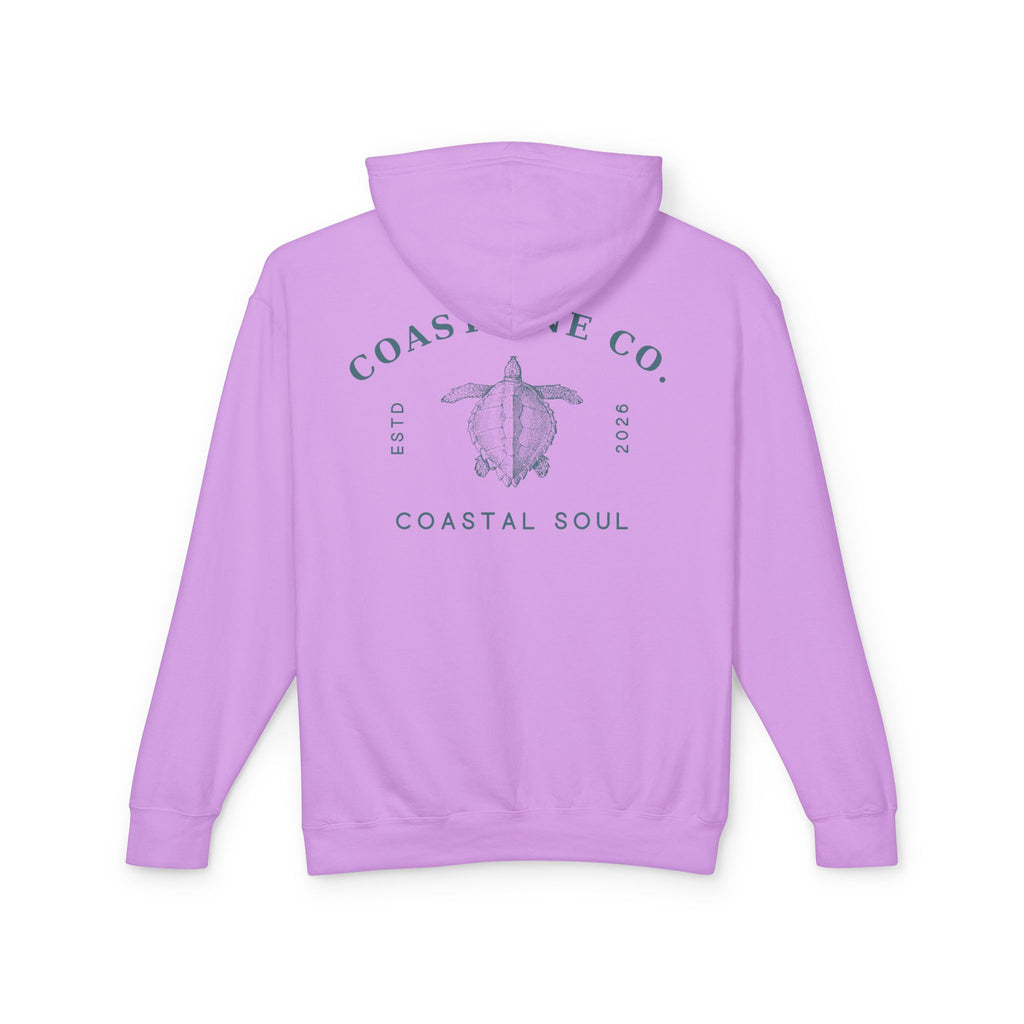 Coastline Co. “Coastal Soul” Turtle Hoodie — Lightweight Beach Pullover