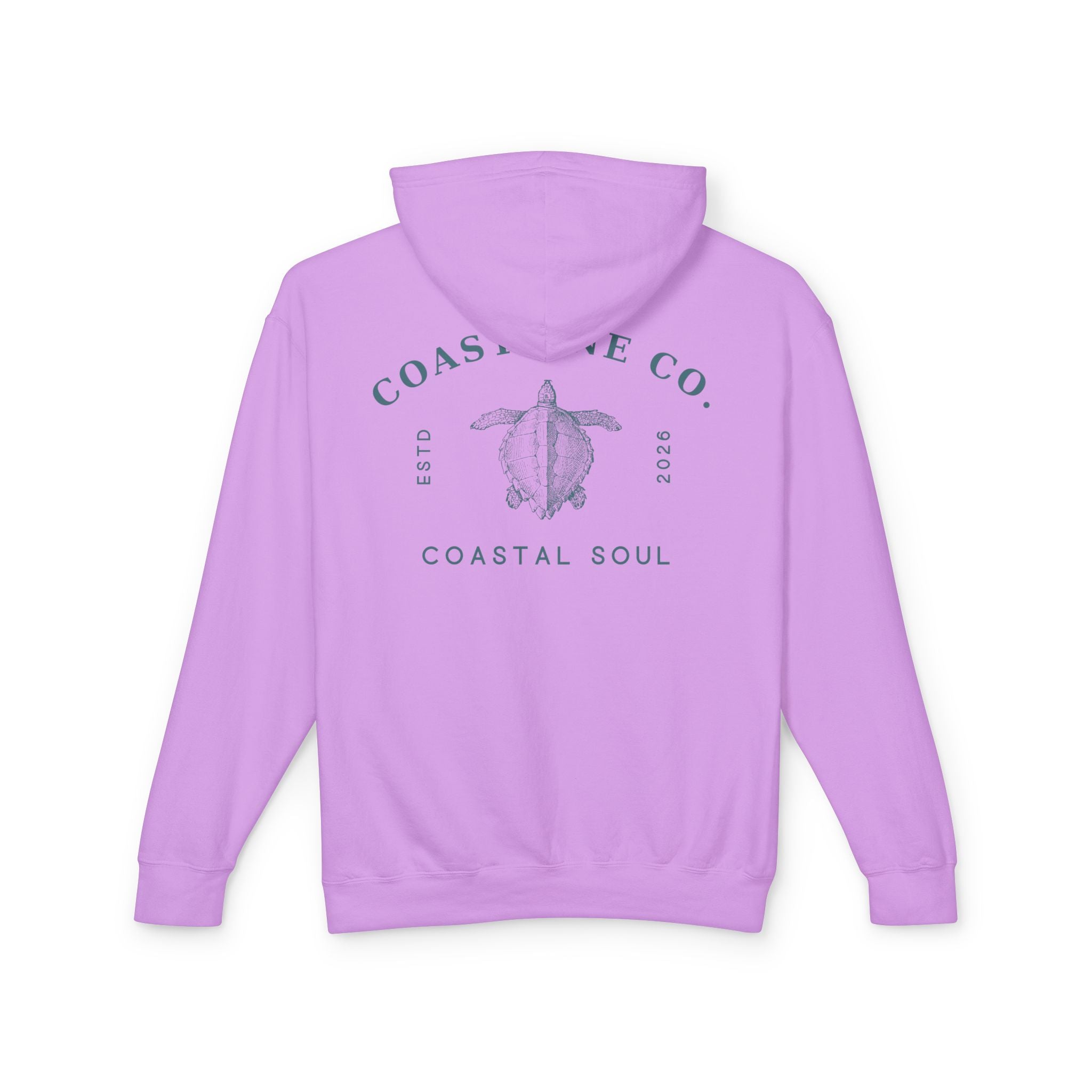Coastline Co. “Coastal Soul” Turtle Hoodie — Lightweight Beach Pullover
