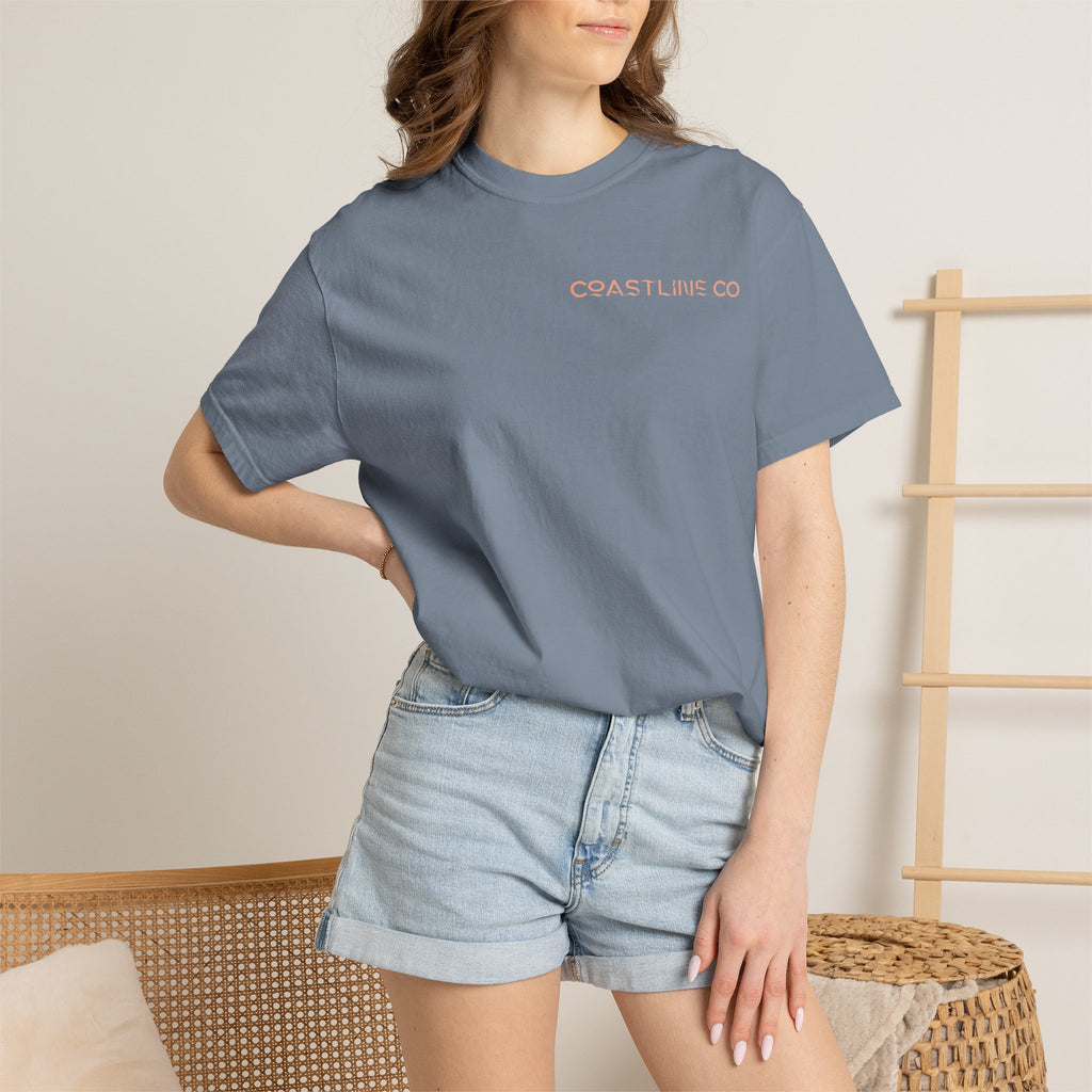 T-Shirt — Coastline Co Tiki Logo Tee (Back Graphic)