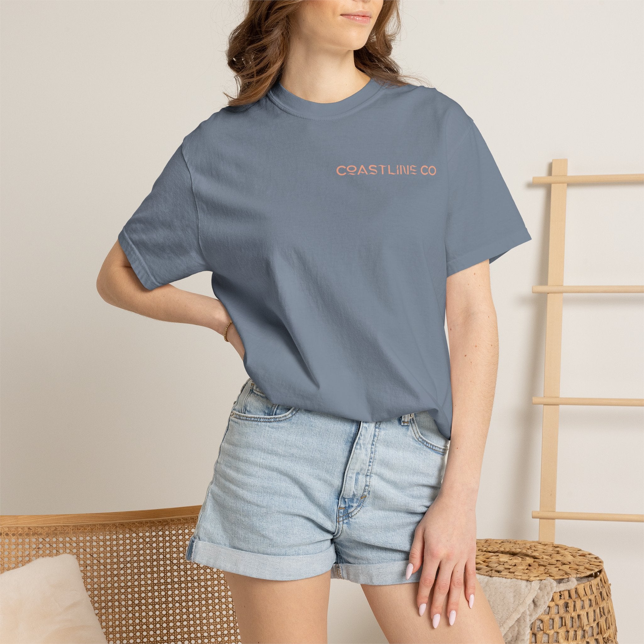 T-Shirt — Coastline Co Tiki Logo Tee (Back Graphic)