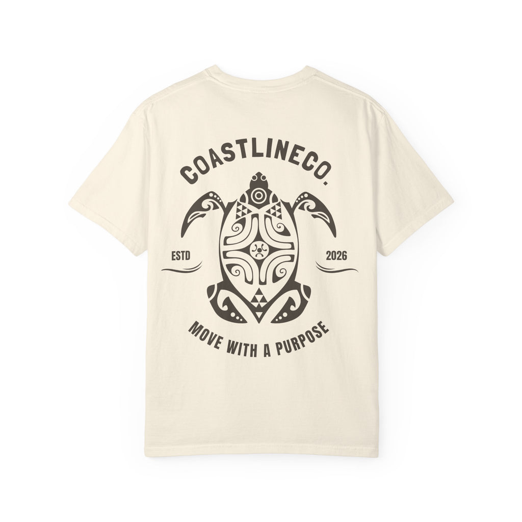 Coastline Co. Tribal Turtle Tee — "Move With A Purpose" Graphic T-Shirt