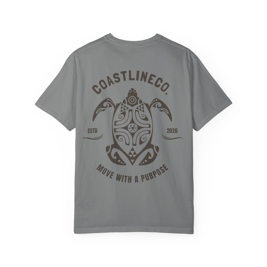 Coastline Co. Tribal Turtle Tee — "Move With A Purpose" Graphic T-Shirt