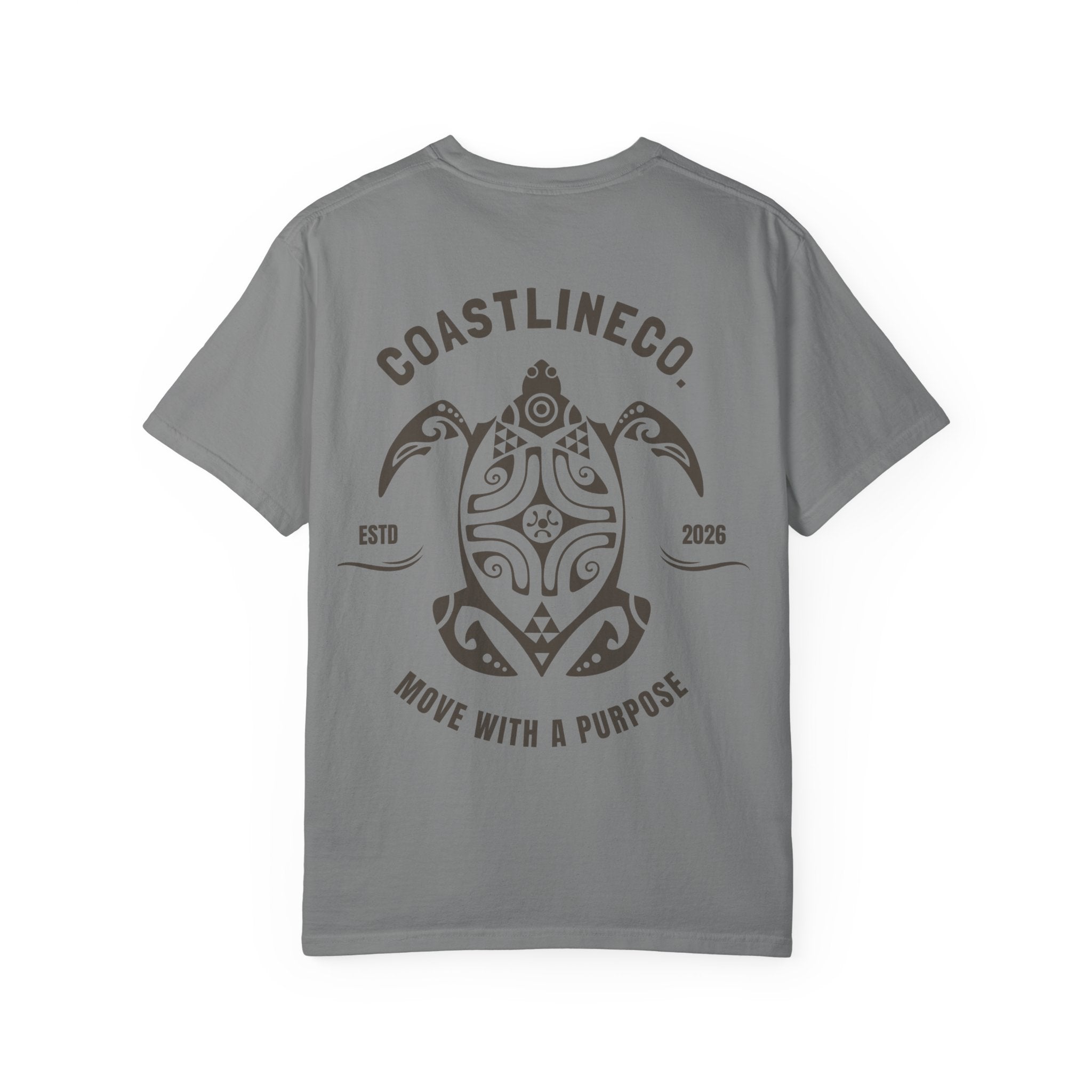 Coastline Co. Tribal Turtle Tee — "Move With A Purpose" Graphic T-Shirt