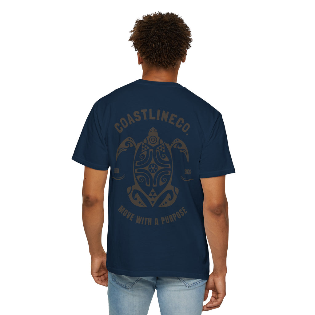 Coastline Co. Tribal Turtle Tee — "Move With A Purpose" Graphic T-Shirt