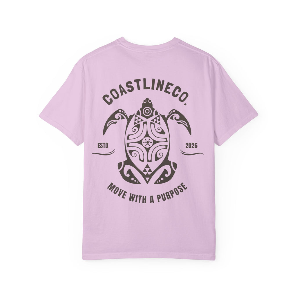 Coastline Co. Tribal Turtle Tee — "Move With A Purpose" Graphic T-Shirt