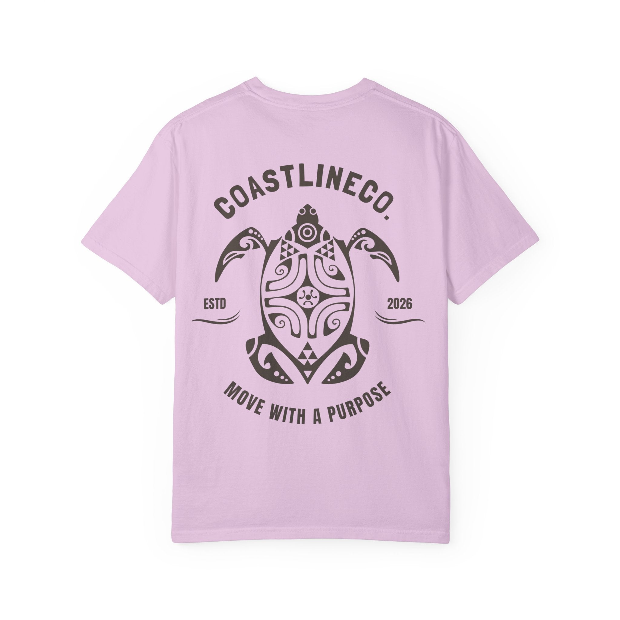 Coastline Co. Tribal Turtle Tee — "Move With A Purpose" Graphic T-Shirt