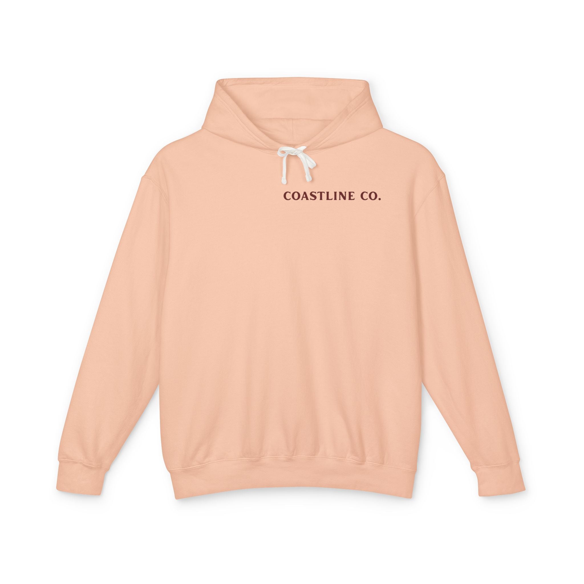 Coastline Co. Fish Logo Hoodie — Lightweight Coastal Pullover