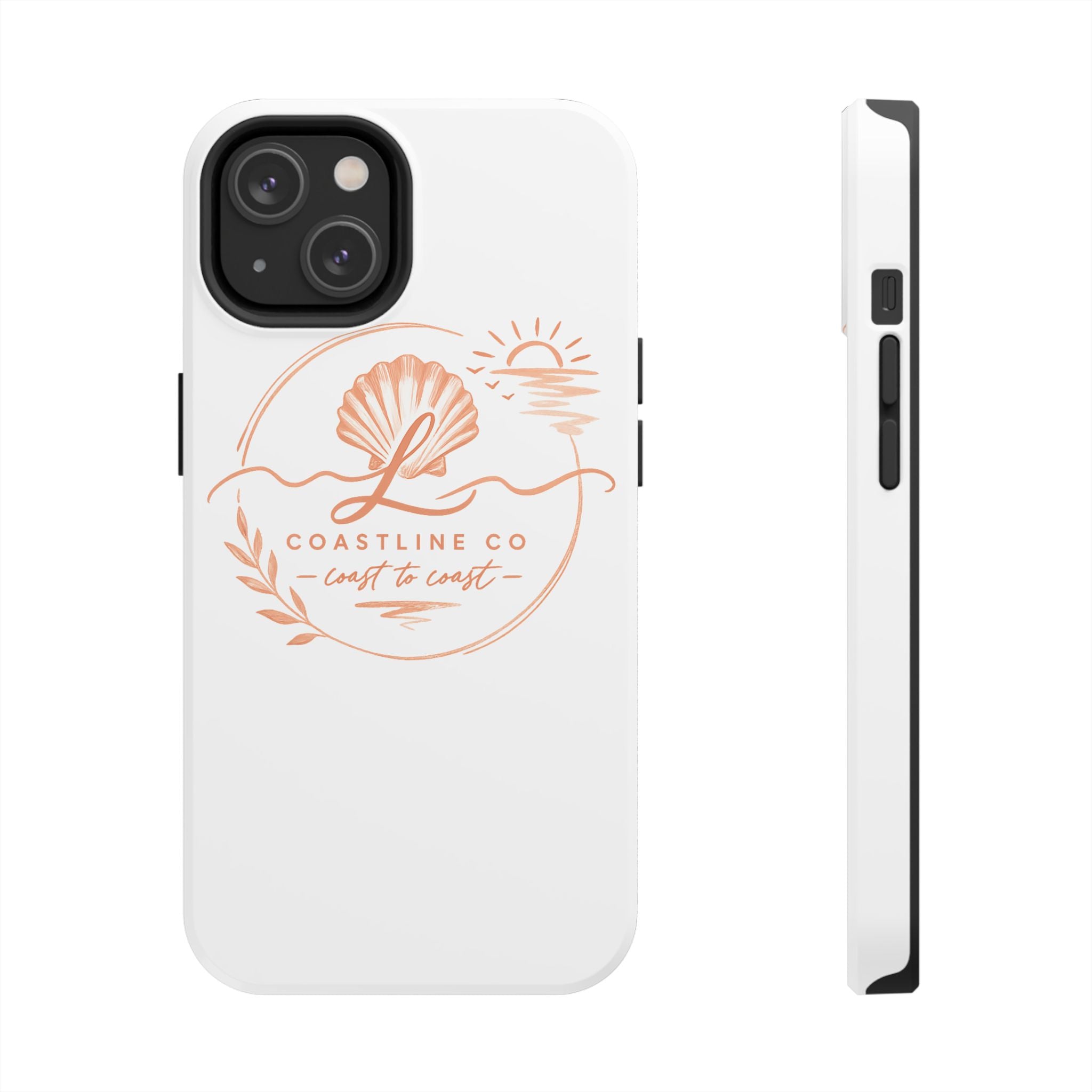Coastline Co Shell Graphic Tough Phone Case — Coastal Beach Protective Cover