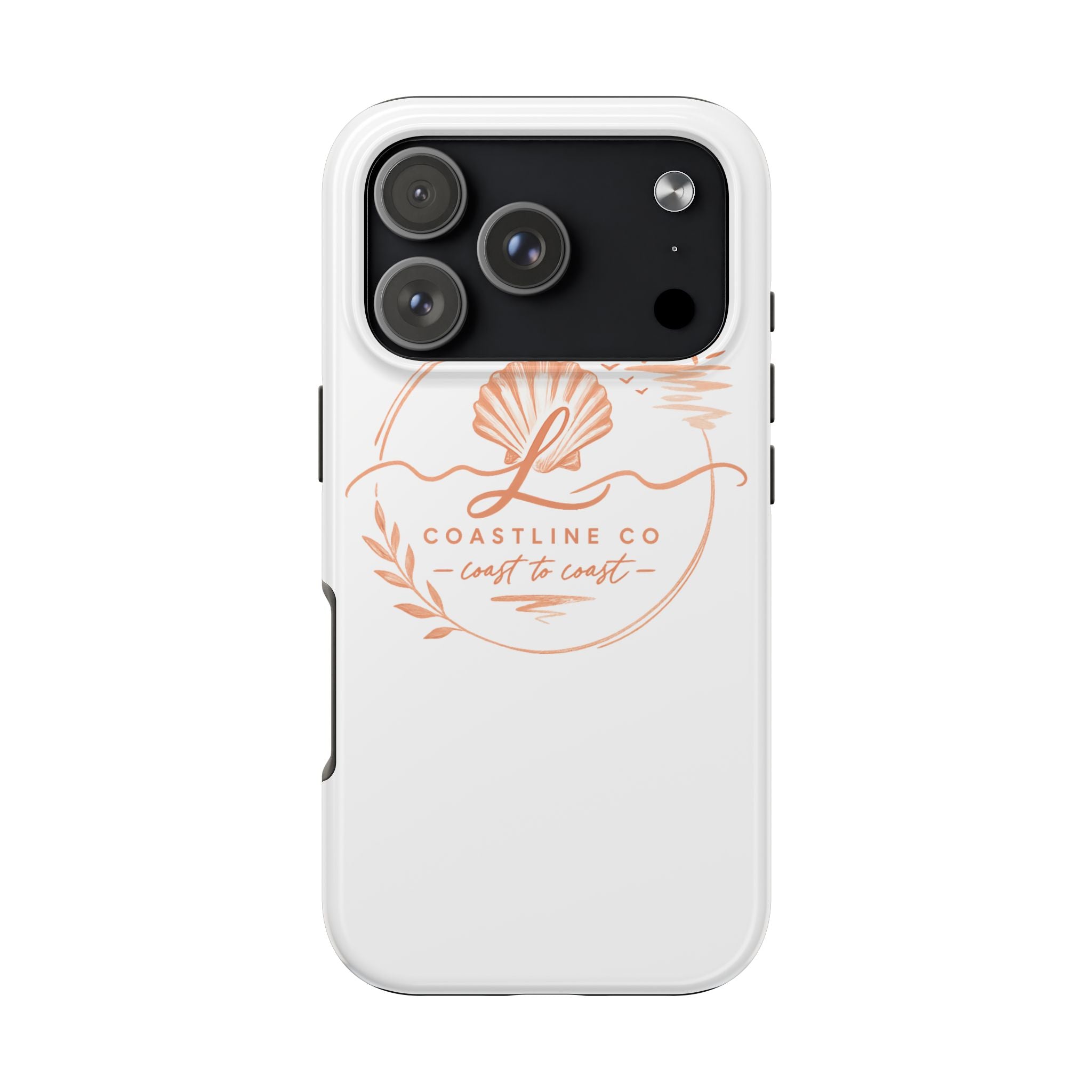 Coastline Co Shell Graphic Tough Phone Case — Coastal Beach Protective Cover