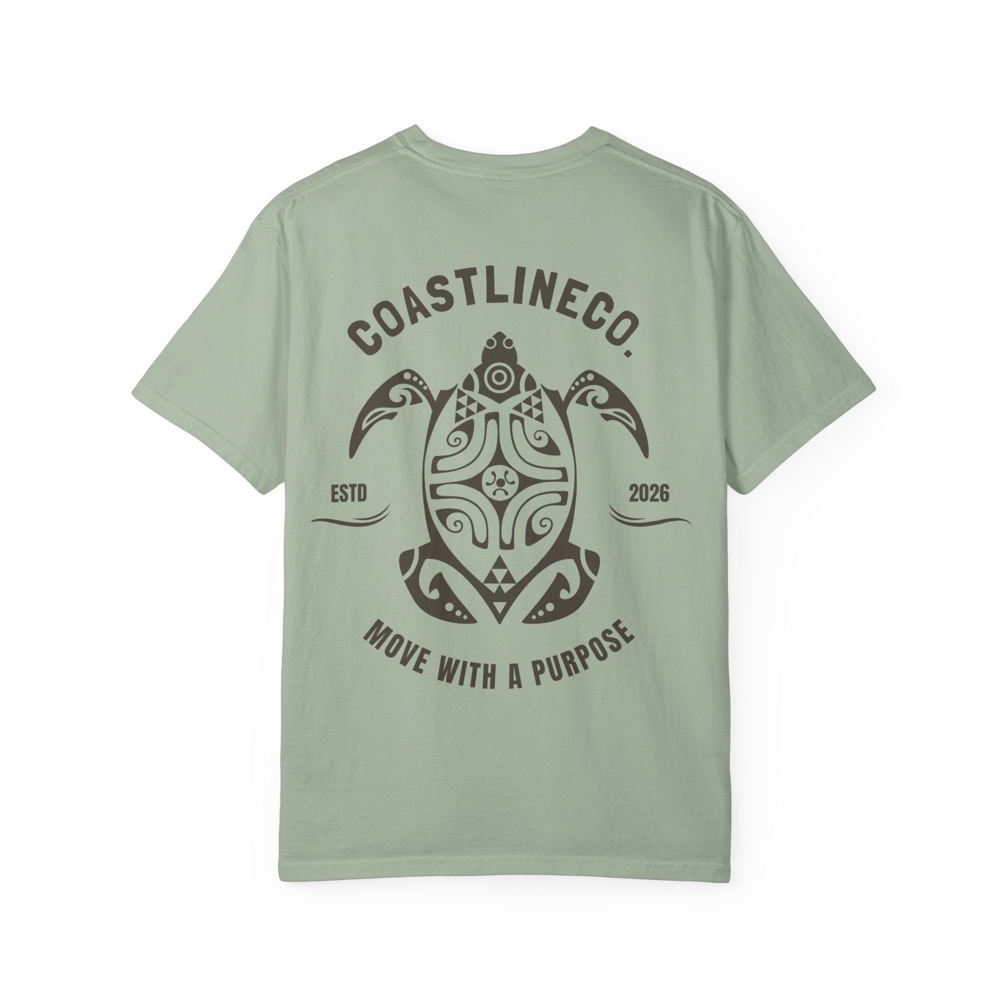 Coastline Co. Tribal Turtle Tee — "Move With A Purpose" Graphic T-Shirt
