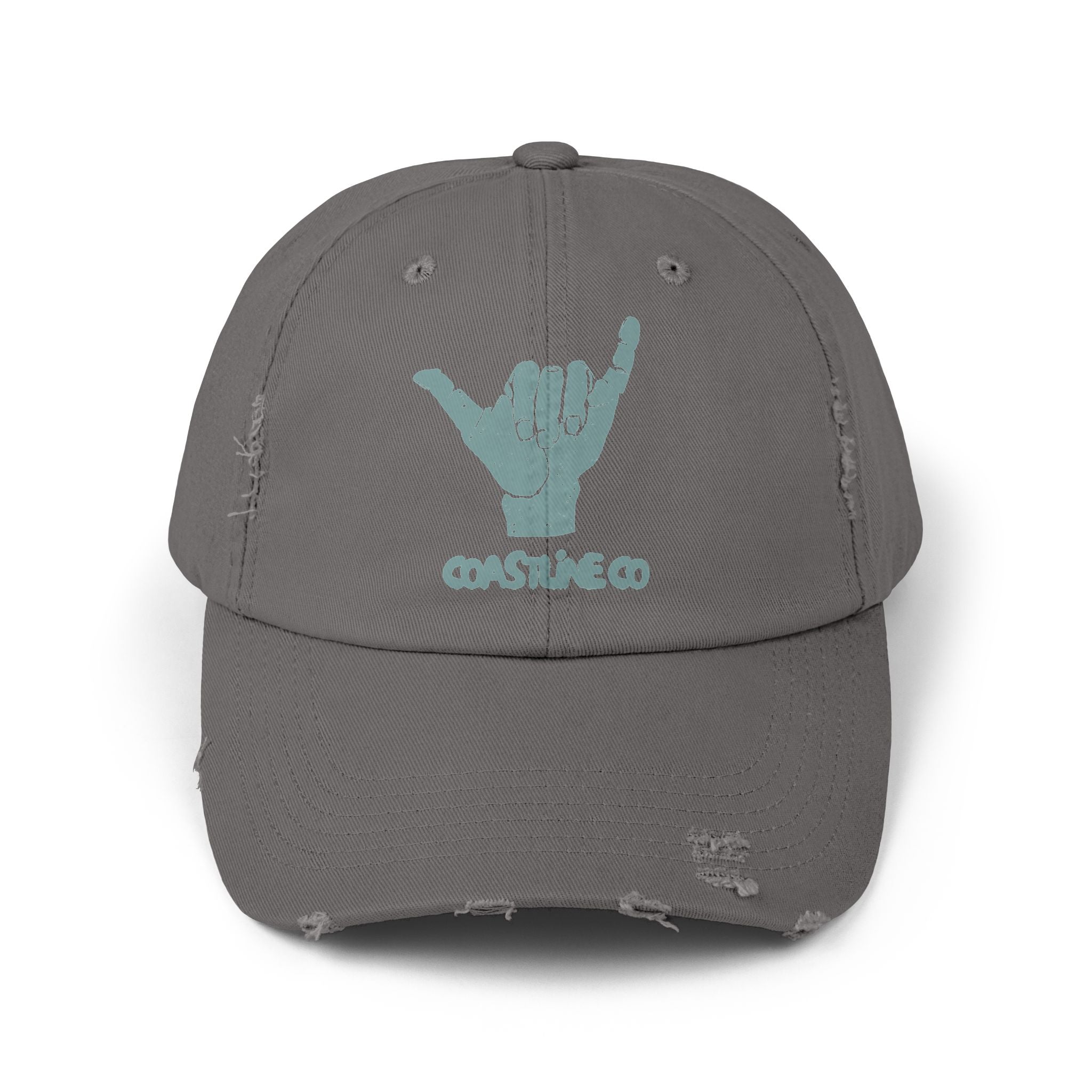 Distressed Shaka Cap — Surf Vibe Embroidered Hat