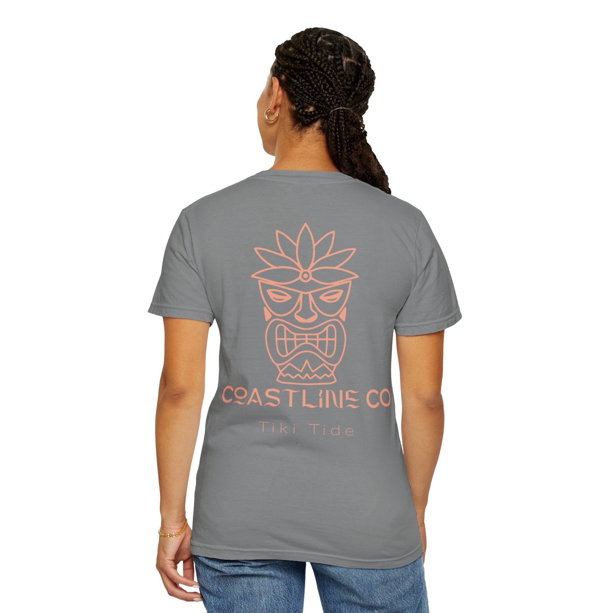 T-Shirt — Coastline Co Tiki Logo Tee (Back Graphic)