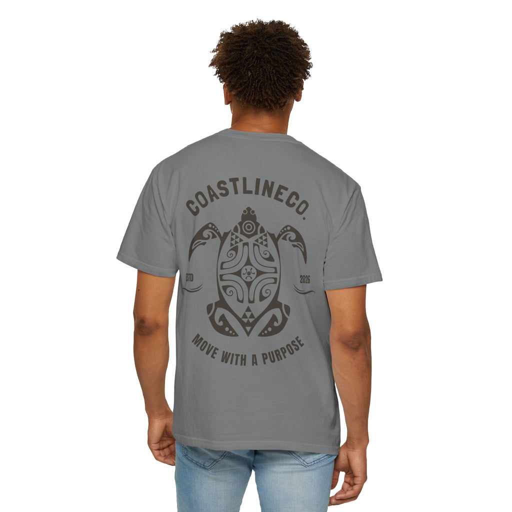 Coastline Co. Tribal Turtle Tee — "Move With A Purpose" Graphic T-Shirt