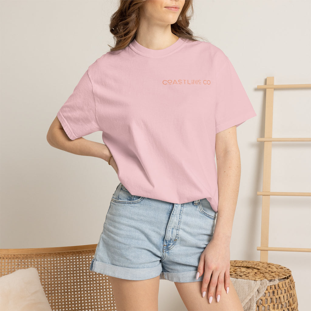 T-Shirt — Coastline Co Tiki Logo Tee (Back Graphic)
