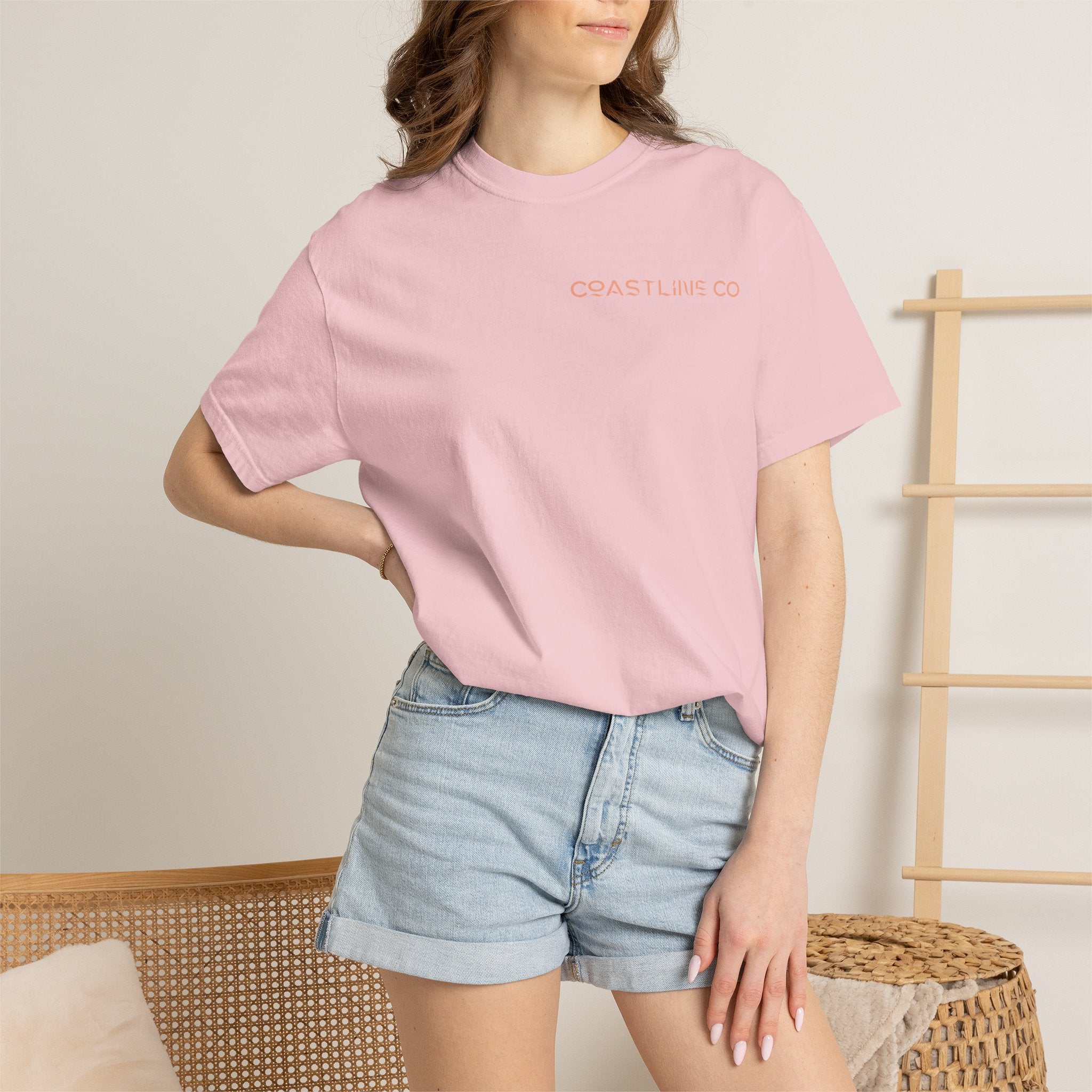 T-Shirt — Coastline Co Tiki Logo Tee (Back Graphic)