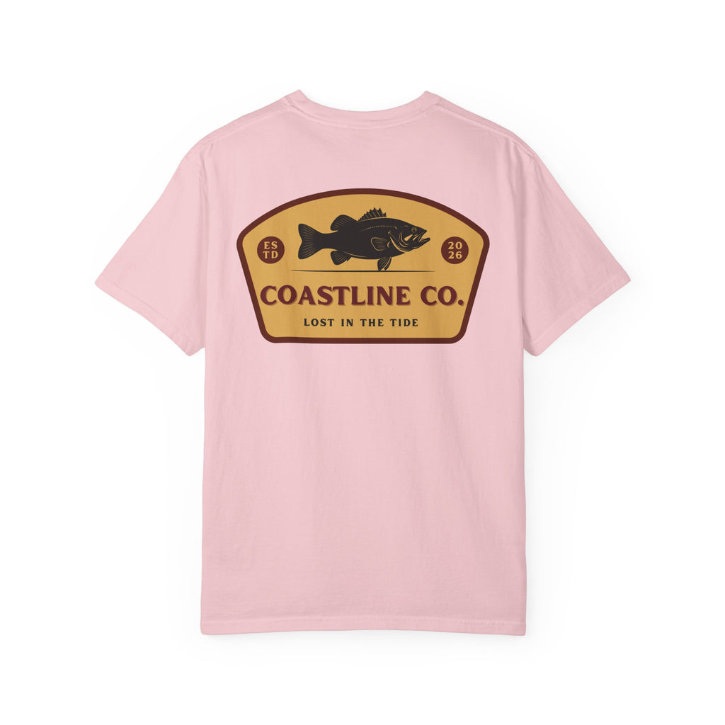 Coastline Co. Bass Patch Tee — "Lost in the Tide" Graphic T-Shirt