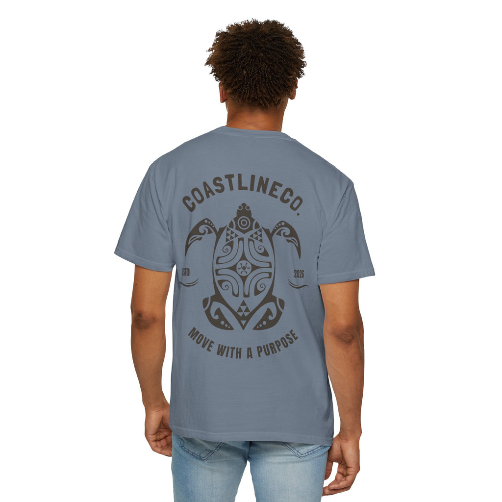 Coastline Co. Tribal Turtle Tee — "Move With A Purpose" Graphic T-Shirt