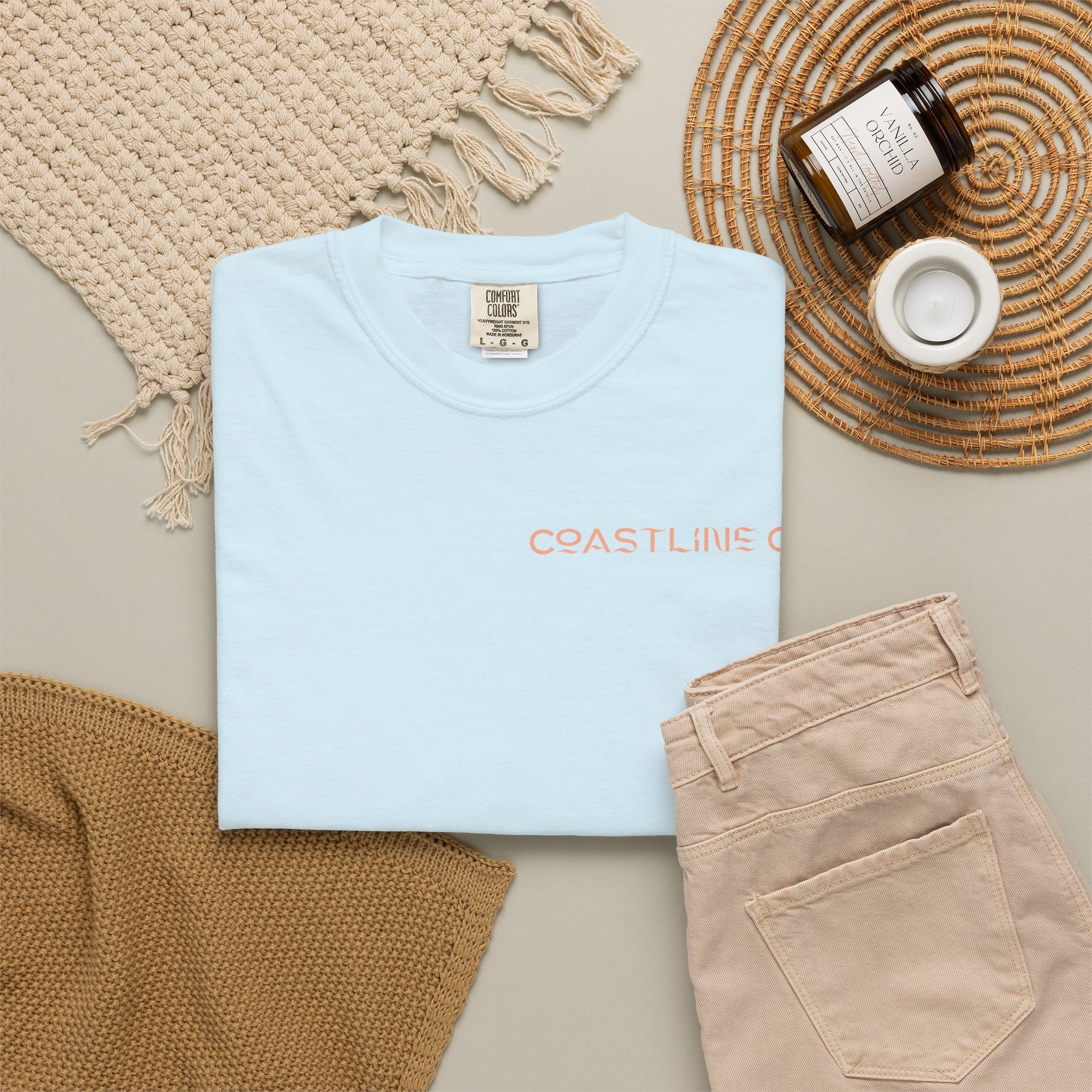 T-Shirt — Coastline Co Tiki Logo Tee (Back Graphic)