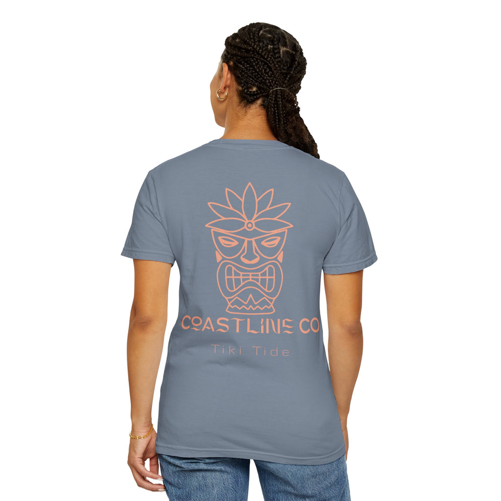 T-Shirt — Coastline Co Tiki Logo Tee (Back Graphic)