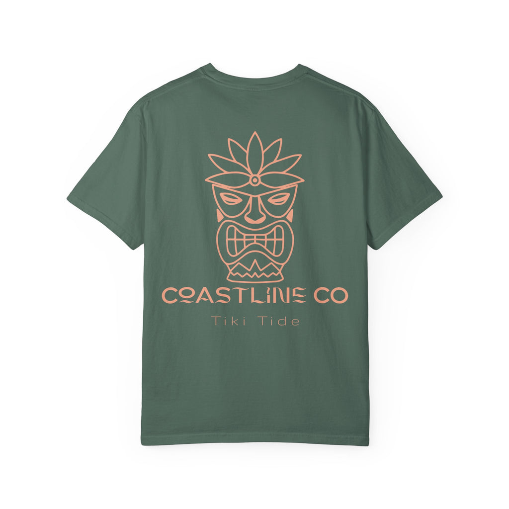 T-Shirt — Coastline Co Tiki Logo Tee (Back Graphic)