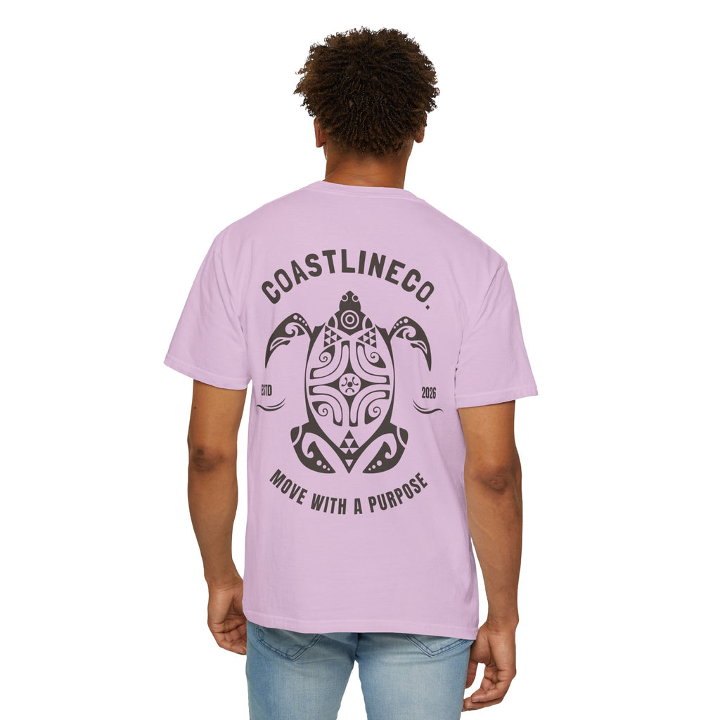 Coastline Co. Tribal Turtle Tee — "Move With A Purpose" Graphic T-Shirt