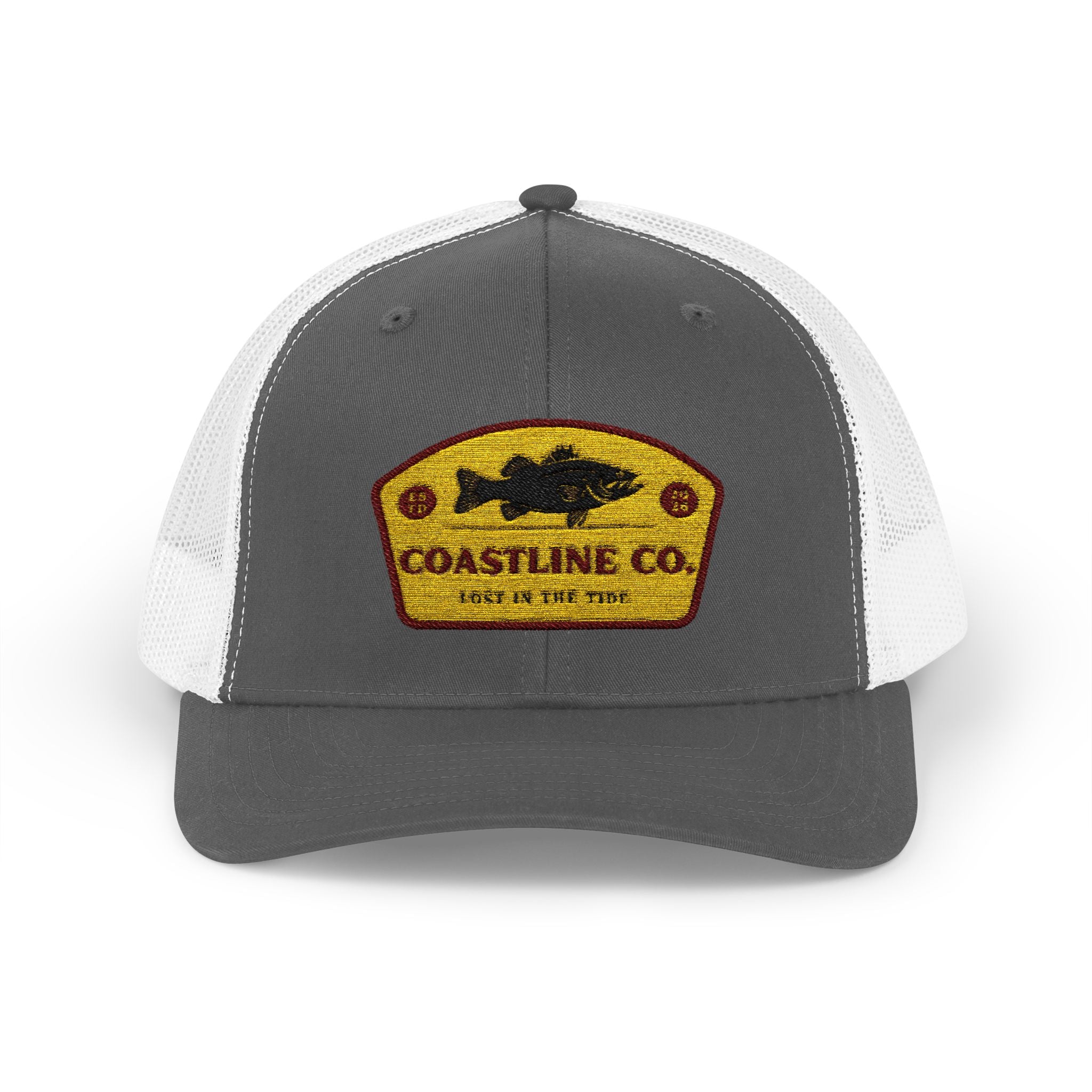 Coastline Co. Fish Patch Trucker Cap — Vintage Fishing Snapback