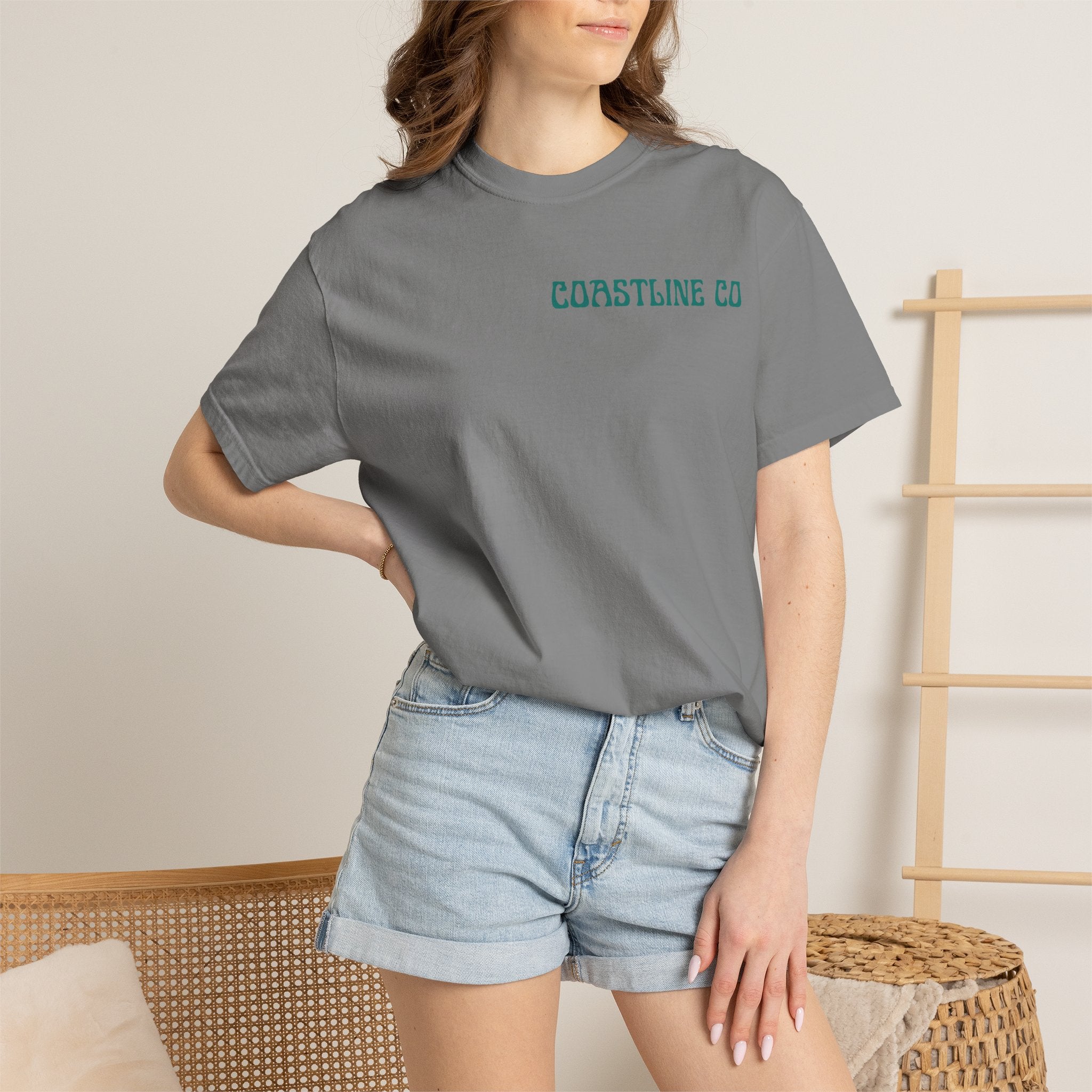 Coastline Co Surf Van T-Shirt — Retro Beach Graphic Tee