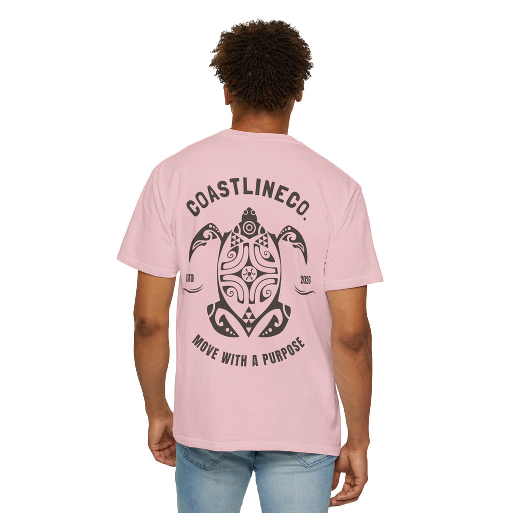 Coastline Co. Tribal Turtle Tee — "Move With A Purpose" Graphic T-Shirt
