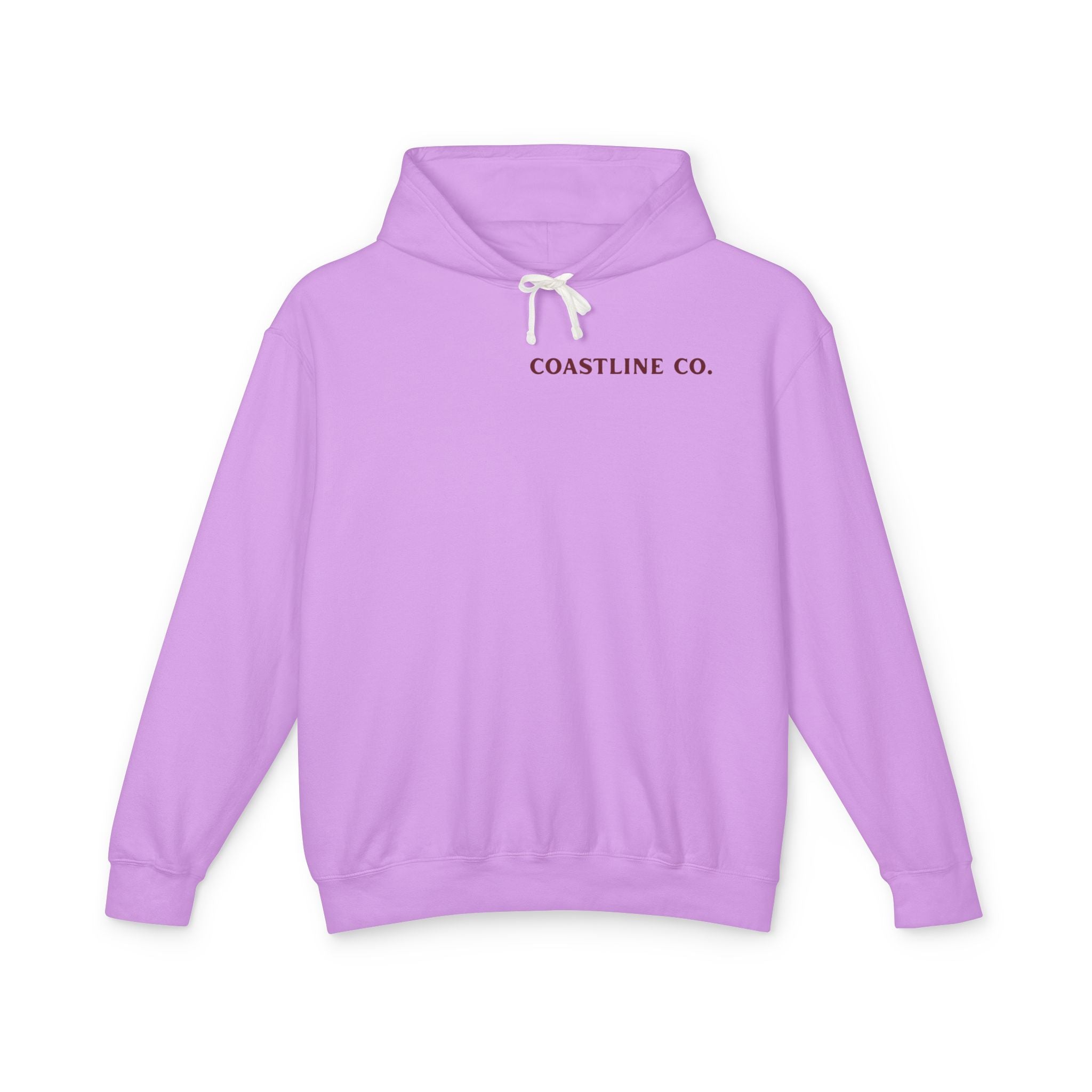 Coastline Co. Fish Logo Hoodie — Lightweight Coastal Pullover