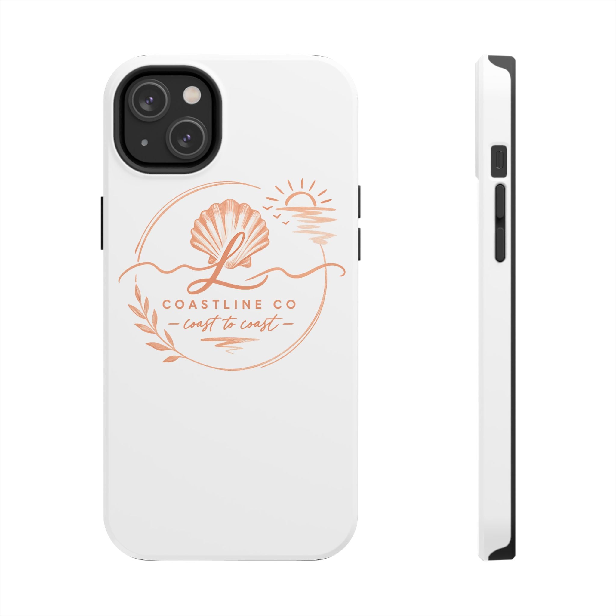 Coastline Co Shell Graphic Tough Phone Case — Coastal Beach Protective Cover
