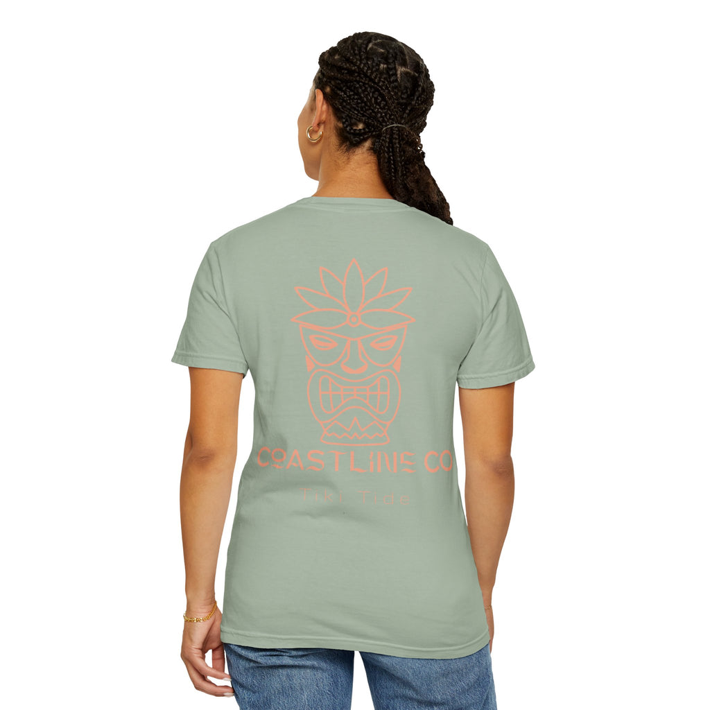 T-Shirt — Coastline Co Tiki Logo Tee (Back Graphic)