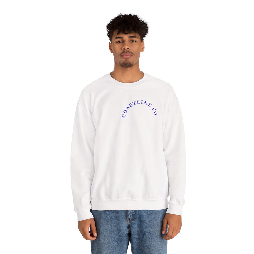 Coastline Co. Surf Crewneck Sweatshirt — 'Ride the Tide' Beach Pullover