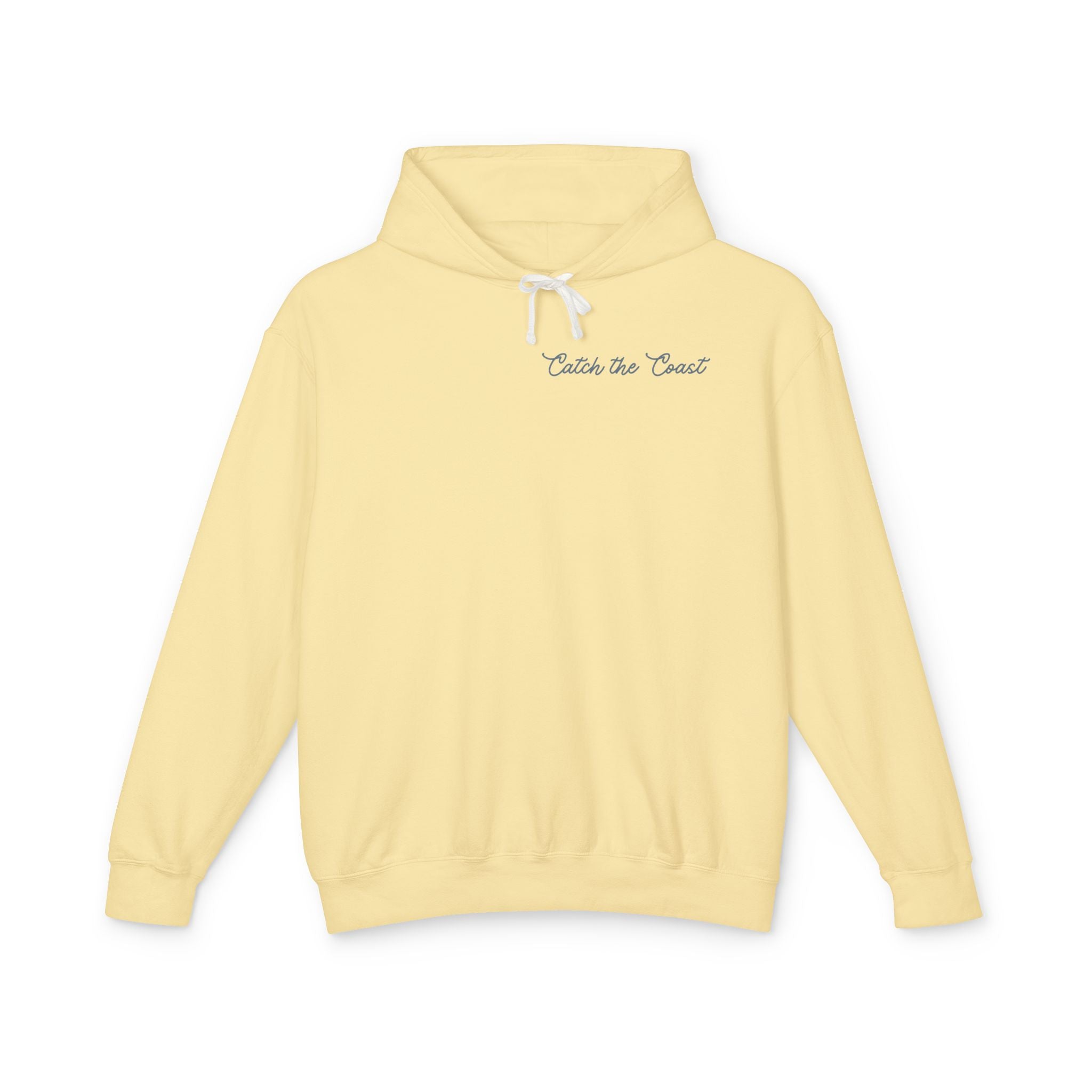 Catch the Coast Hoodie — Coastal Crab Graphic Lightweight Hooded Sweatshirt