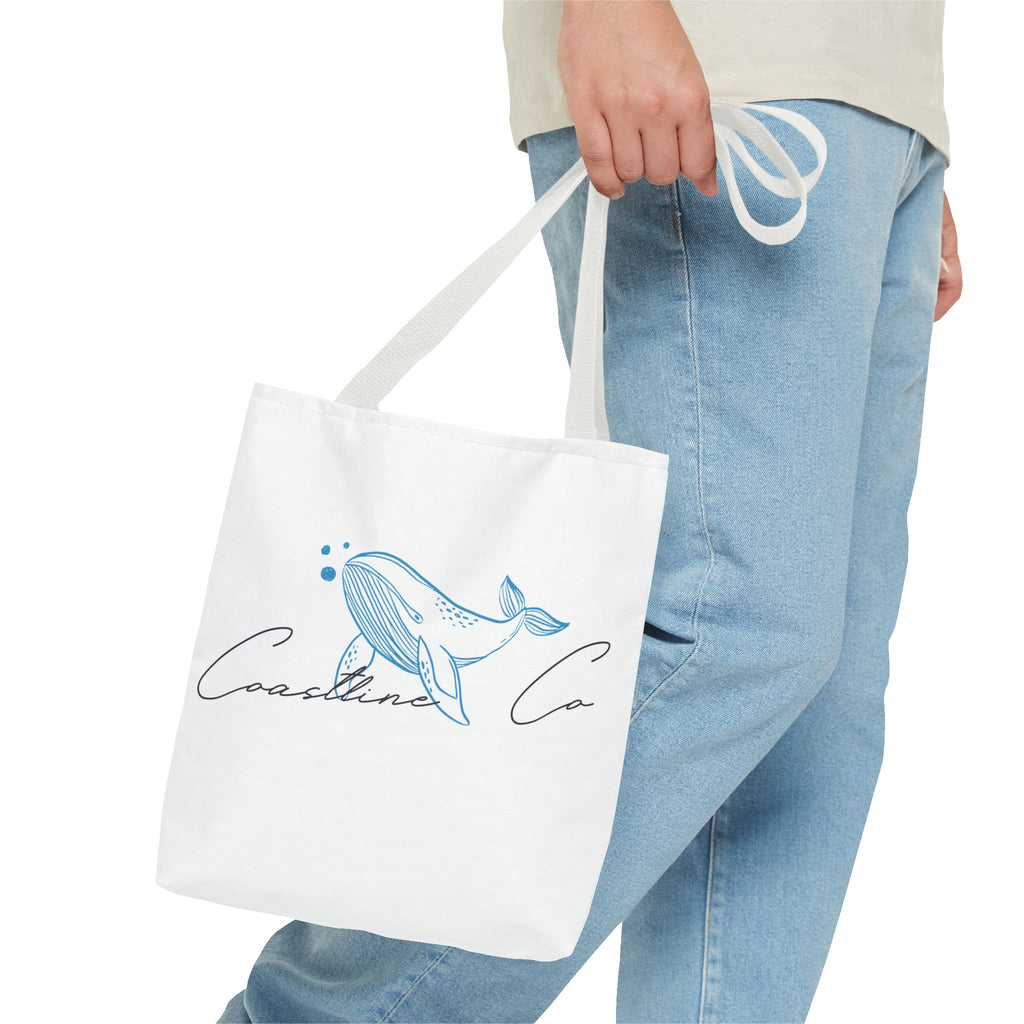 Tote Bag — Coastal Whale Illustration Tote (Coastline Co.)