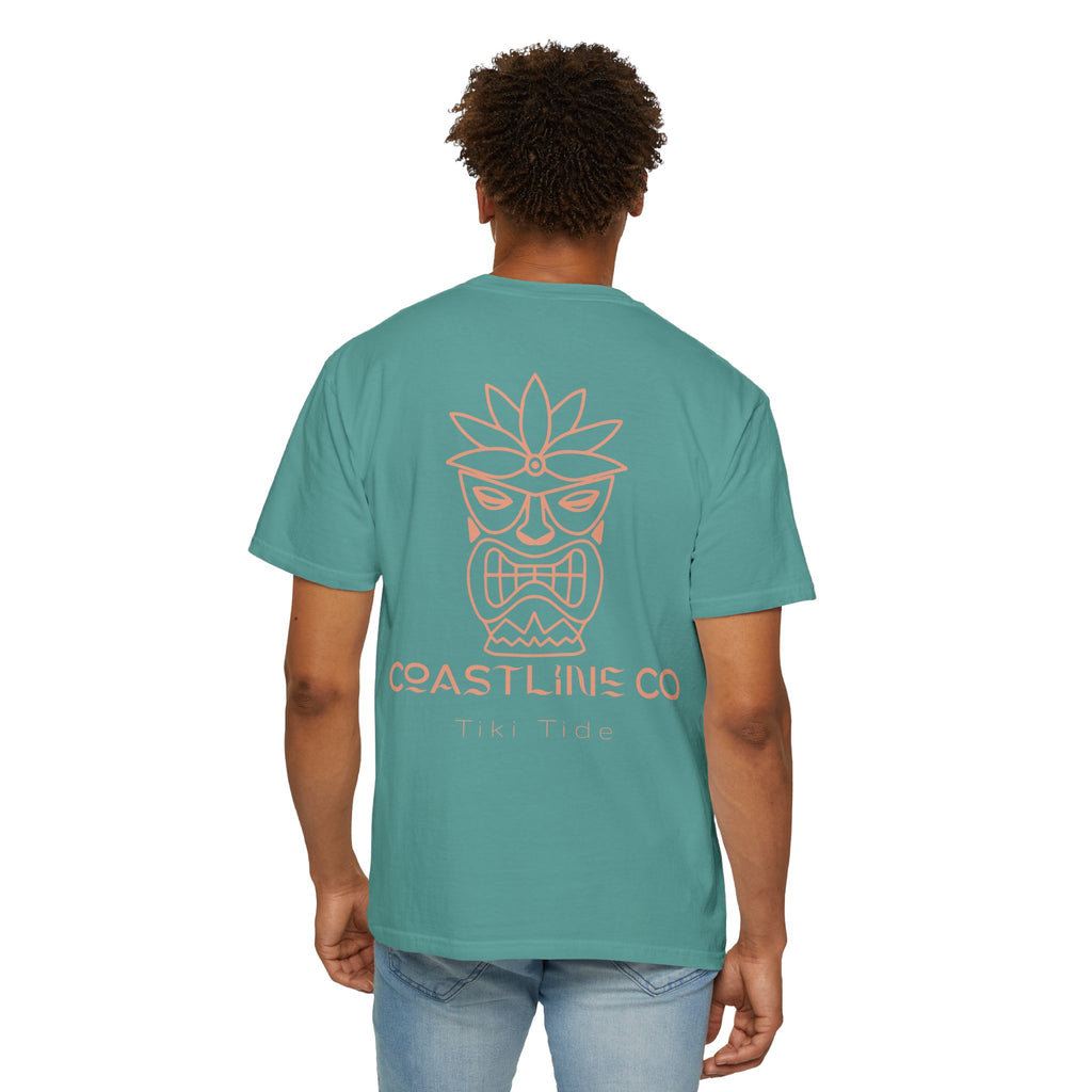 T-Shirt — Coastline Co Tiki Logo Tee (Back Graphic)