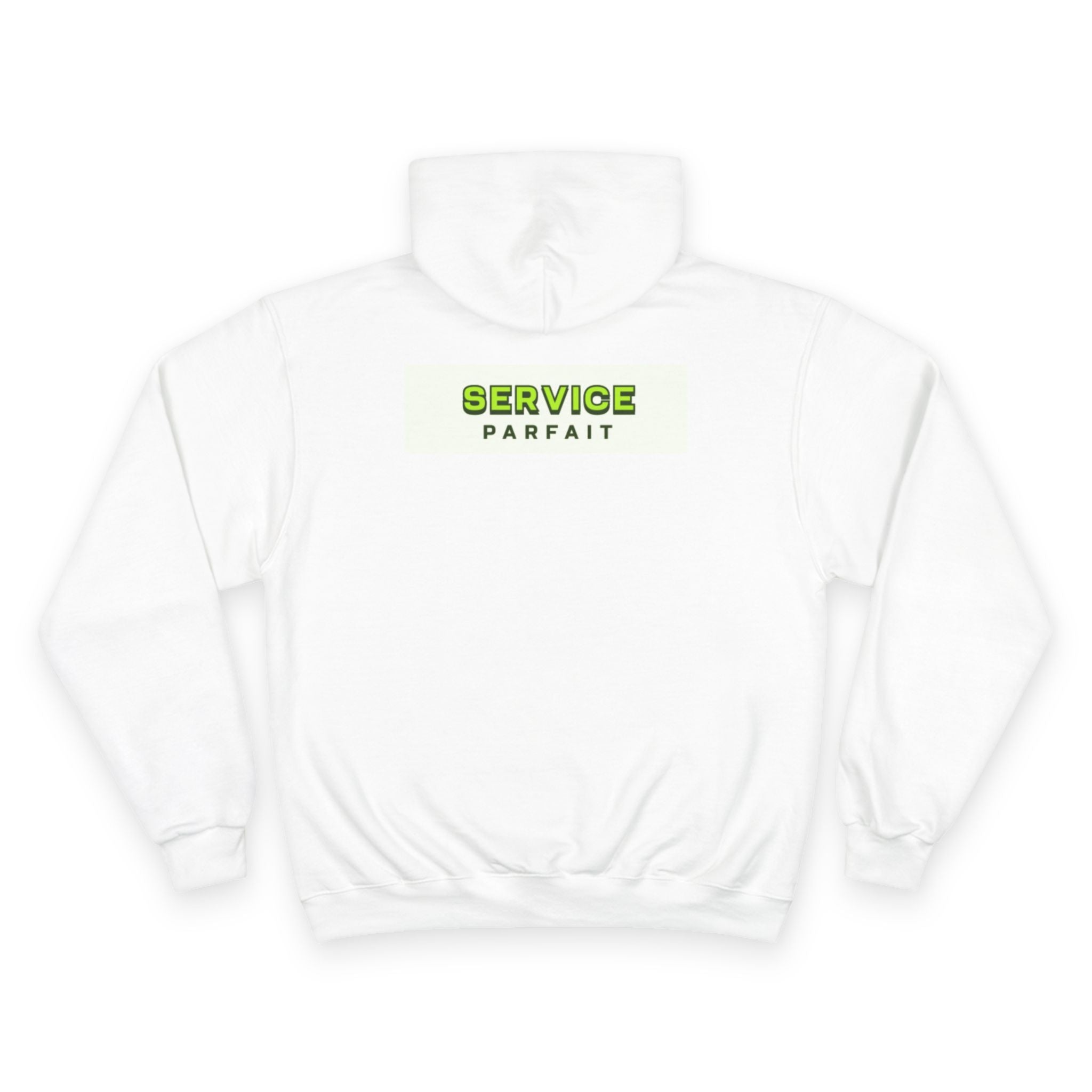 Champion Hoodie — 'Service Parfait' Logo Pullover