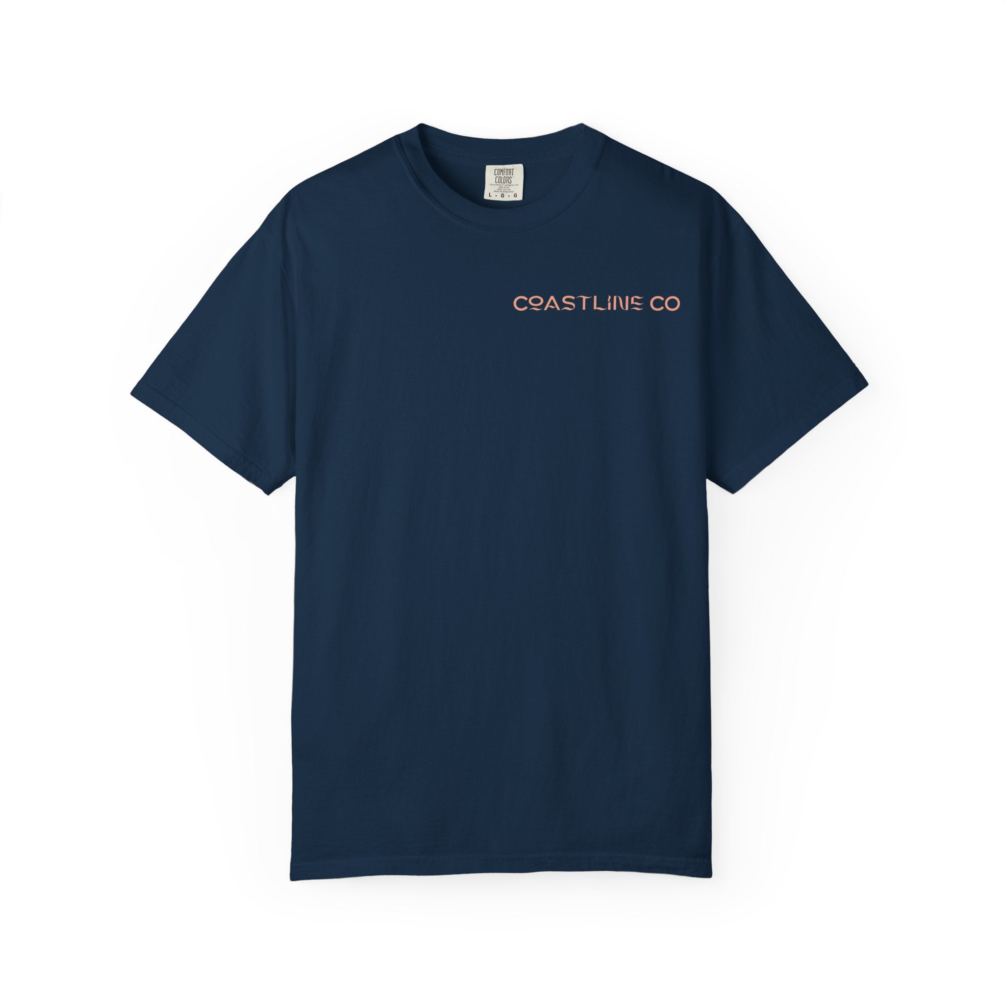 T-Shirt — Coastline Co Tiki Logo Tee (Back Graphic)
