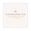 Coastline Co Square Sticker — Est. 2026 Minimal Coastal Logo Sticker