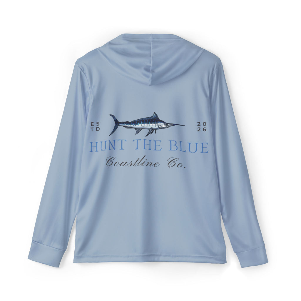 Hunt The Blue Marlin Hoodie - Coastal Fishing Warmup Pullover