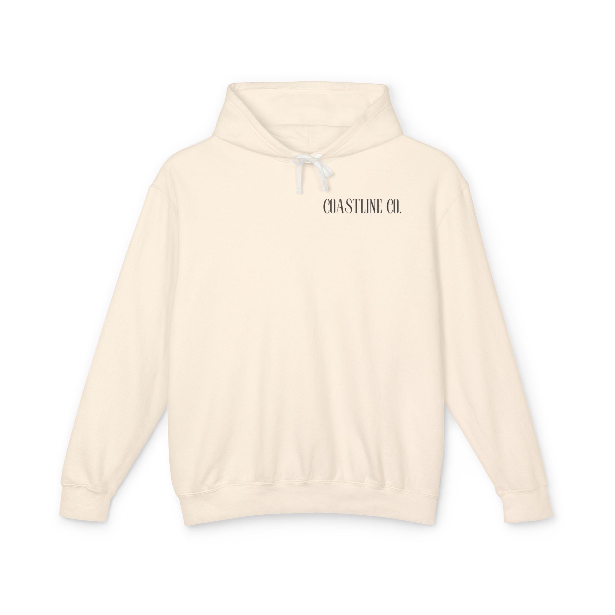 Coastline Co. Surf Hoodie — "Ride The Waves" Lightweight Hooded Sweatshirt