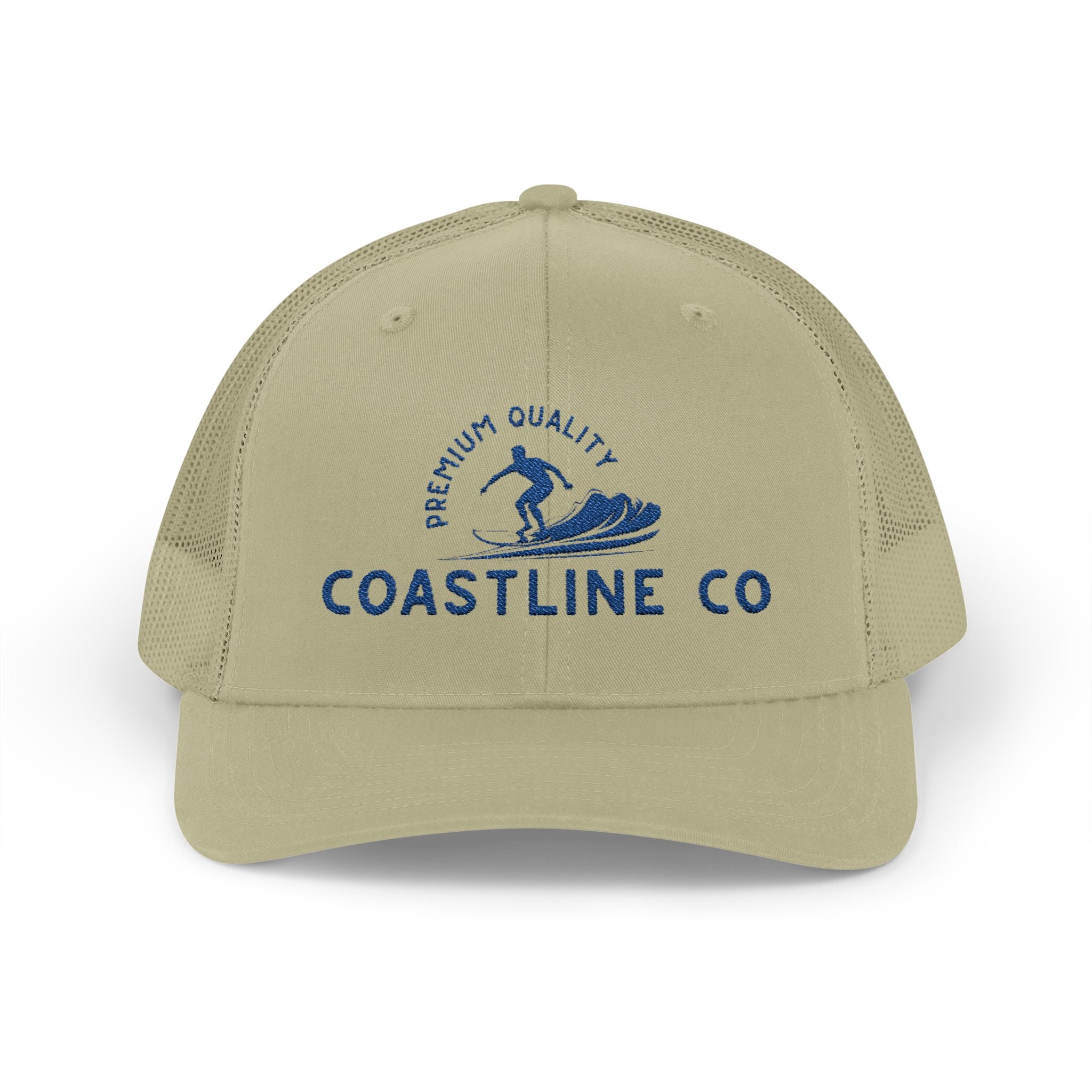 Coastline Co. Wave Trucker Cap – Premium Surf Logo Snapback