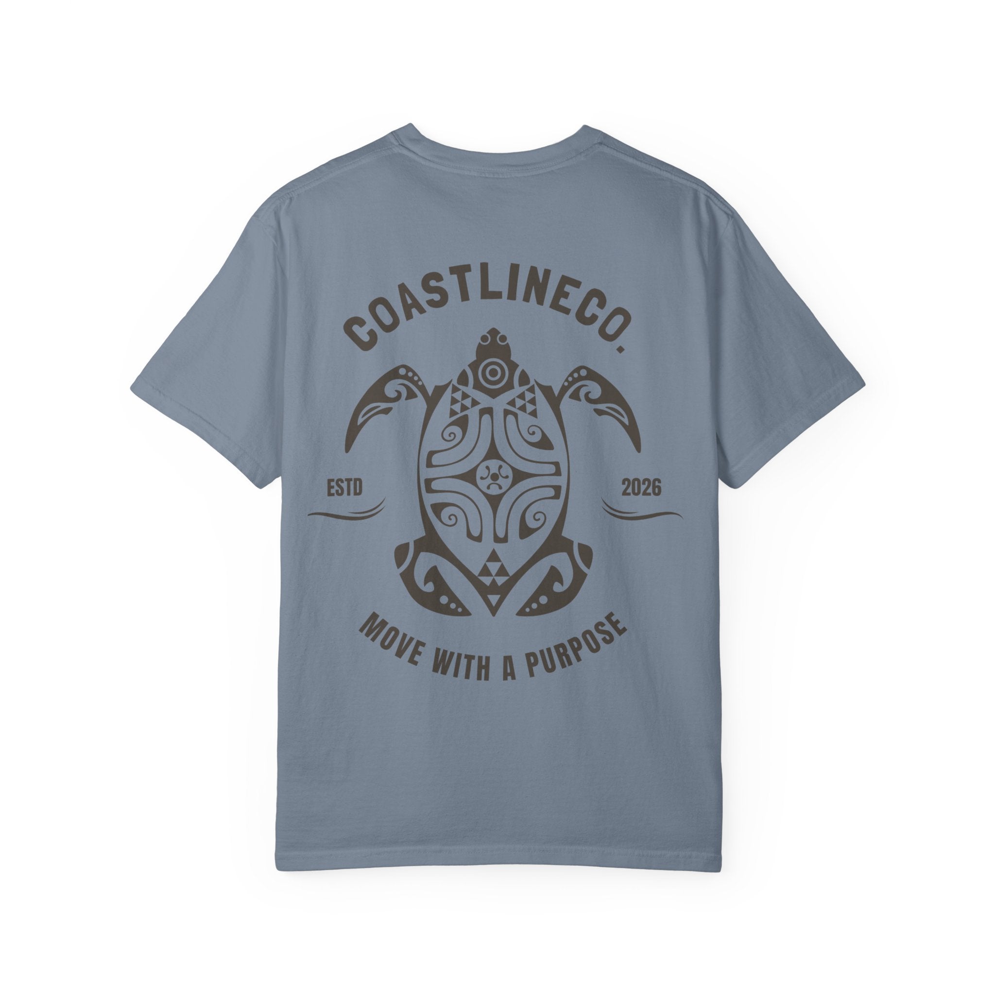 Coastline Co. Tribal Turtle Tee — "Move With A Purpose" Graphic T-Shirt