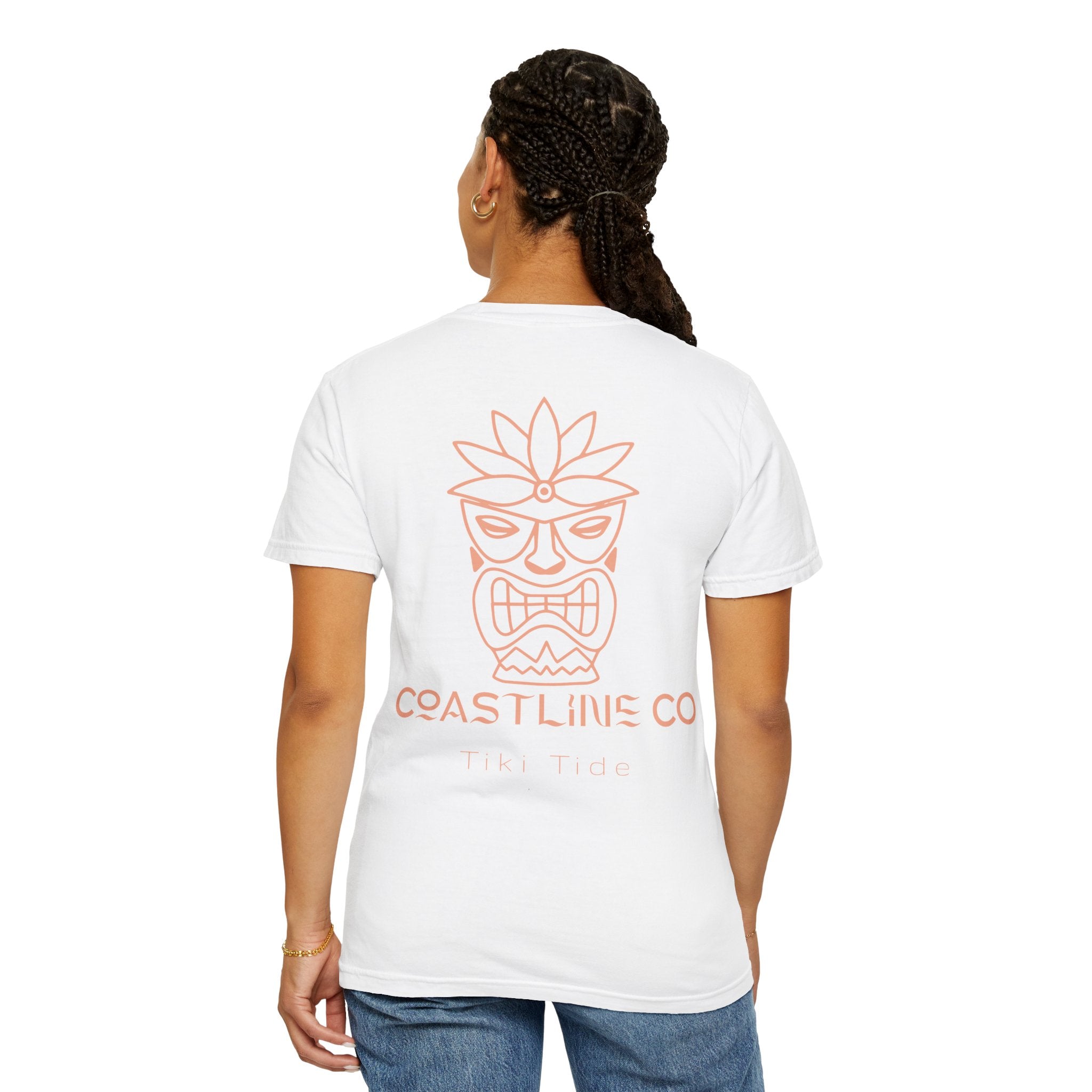T-Shirt — Coastline Co Tiki Logo Tee (Back Graphic)